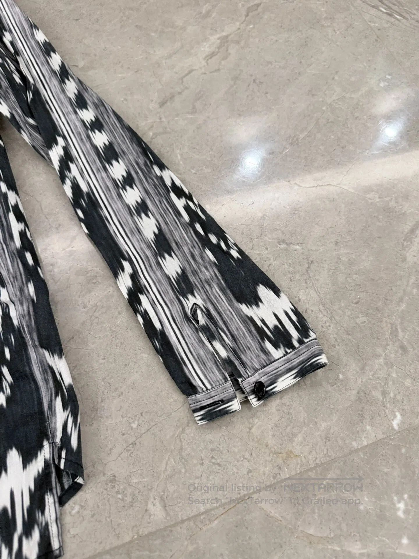 Saint Laurent Paris Saint Laurent Ethnic Pattern Black and White Shirt. Size US S / EU 44-46 / 1 - 2 Thumbnail
