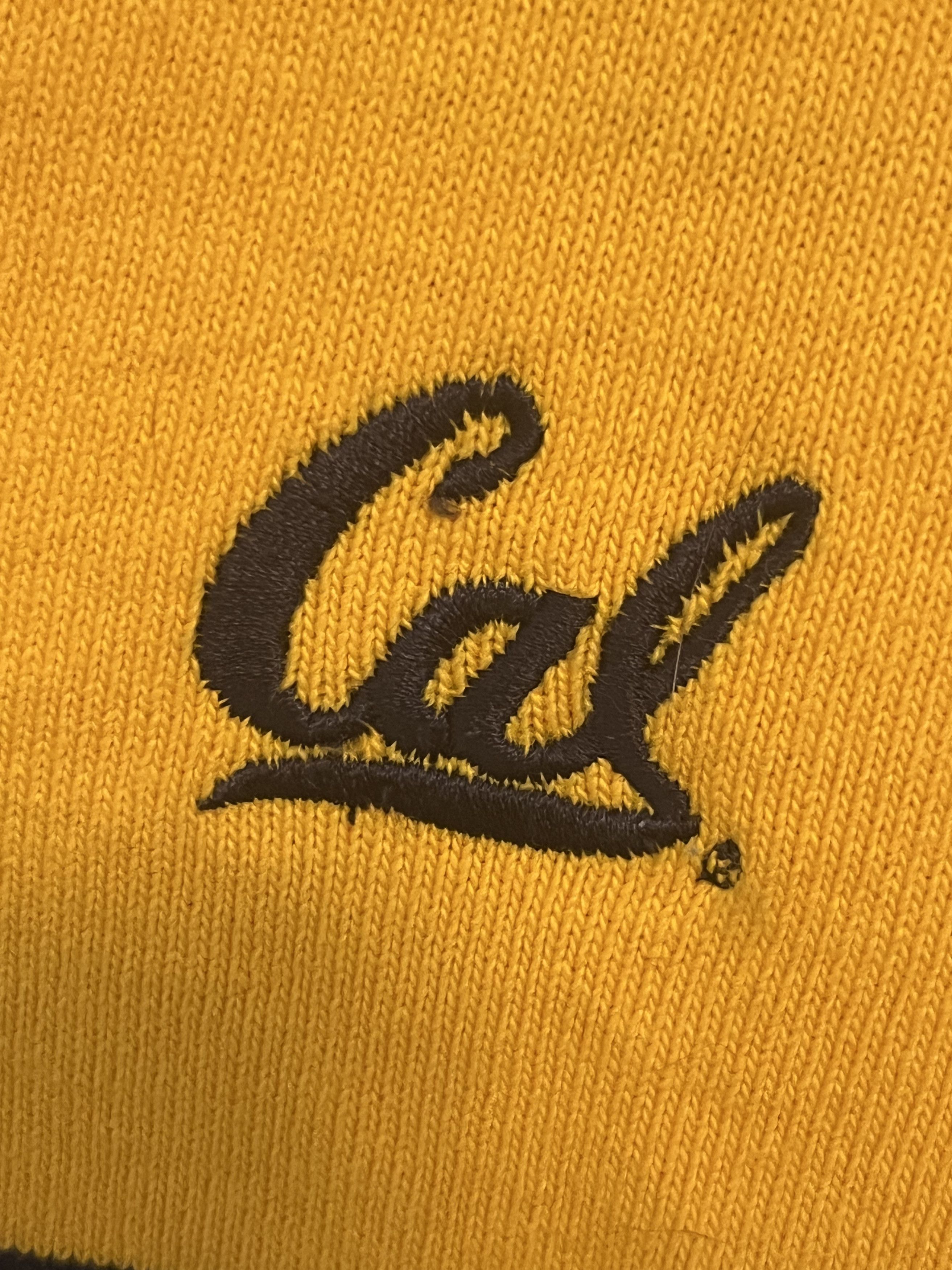 Barbarian × Vintage Vintage Embroidered Cal State Rugby Shirt; Navy and Gold Size US L / EU 52-54 / 3 - 3 Thumbnail