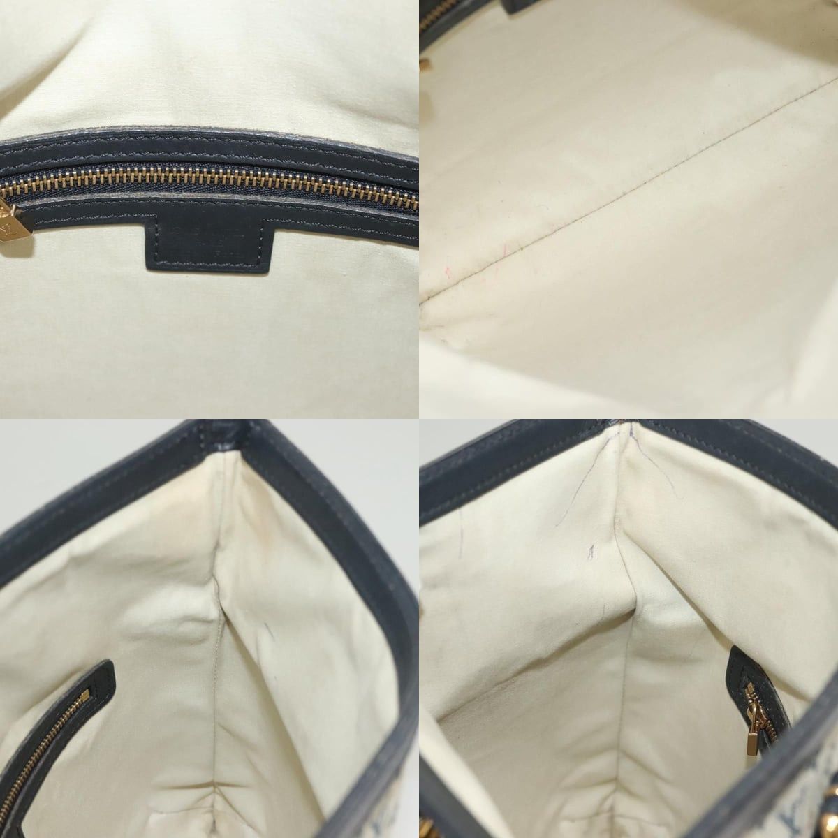 Louis Vuitton LOUIS VUITTON Monogram Mini Françoise Tote Bag Blue M92208 Size ONE SIZE - 11 Thumbnail