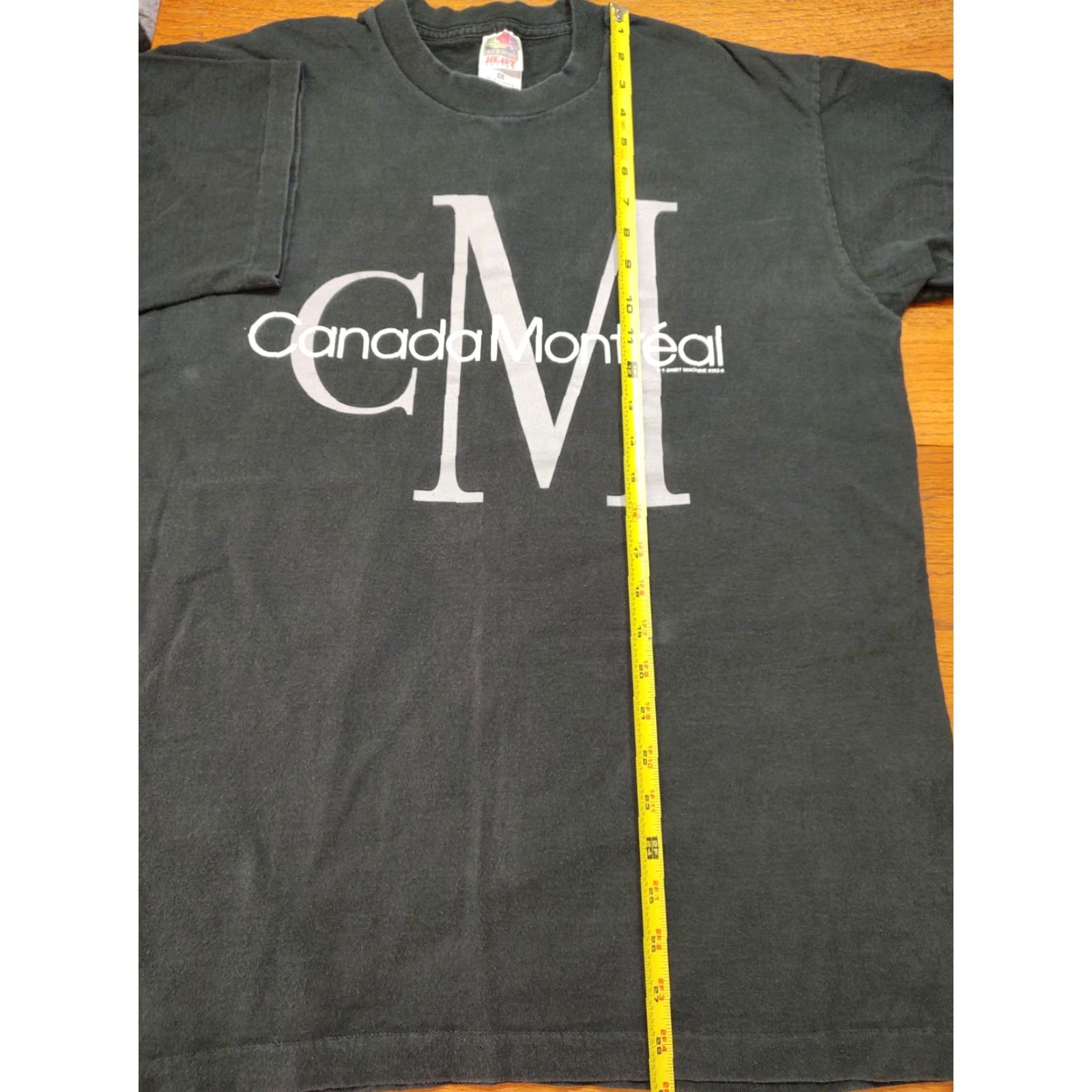 Fruit Of The Loom VINTAGE Montreal Canada t-shirt Graphic Adult XL Black Fruit of the Loom 90s City Size US XL / EU 56 / 4 - 7 Thumbnail
