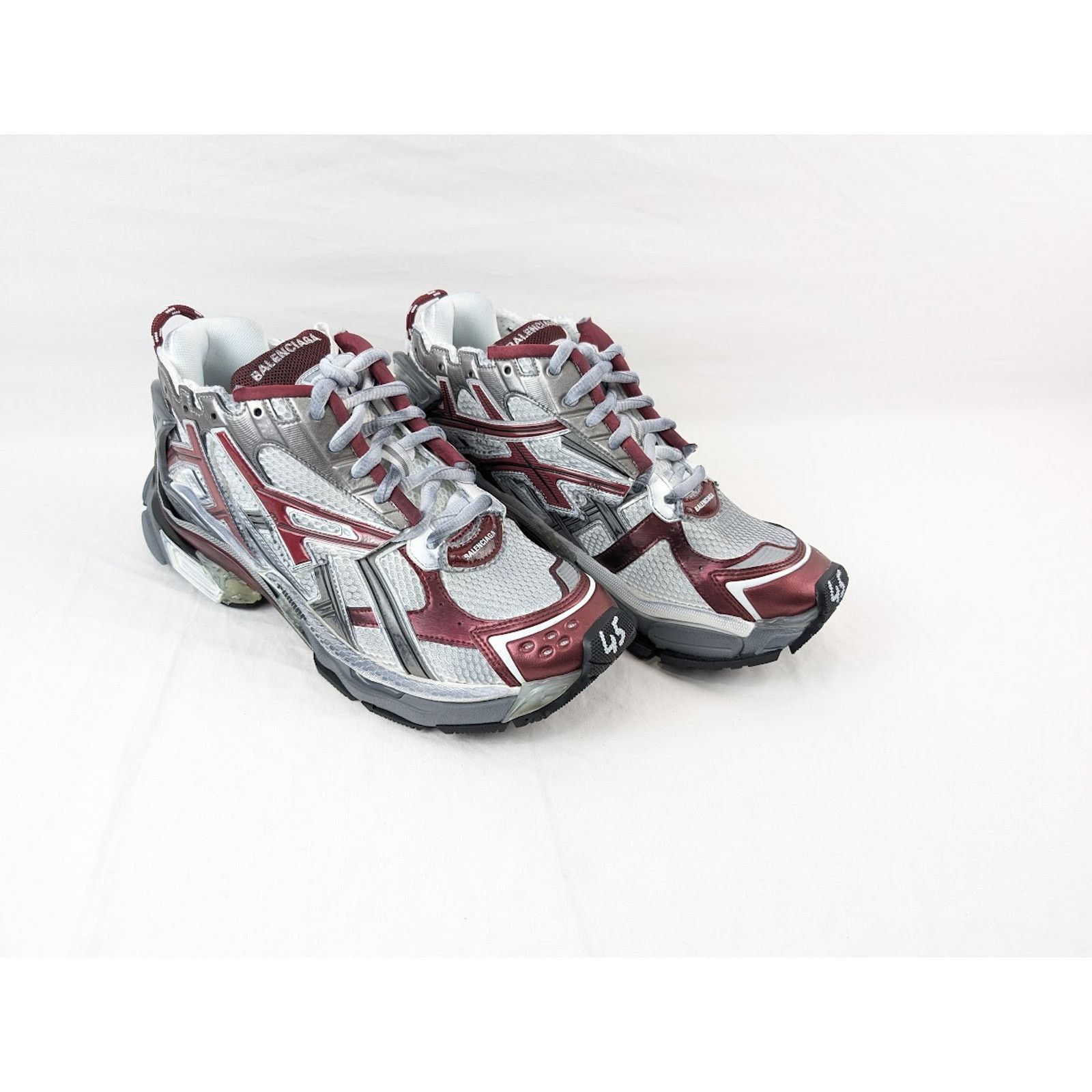 Balenciaga o1rshd1 Four Color Rubber Runners in Multicolor Size US 10 / EU 43 - 15 Thumbnail