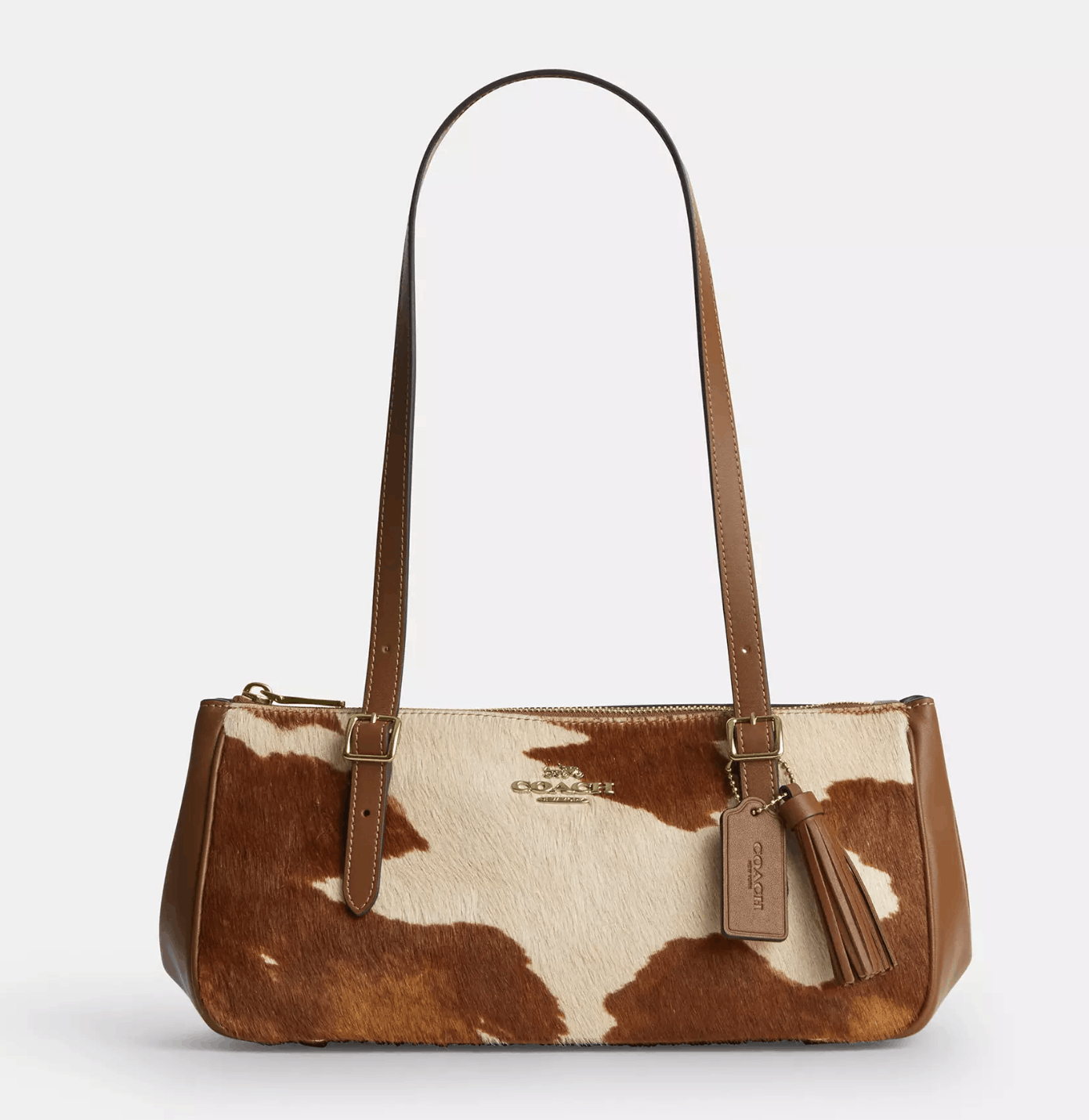 Coach Asher Shoulder Bag In Haircalf With Cow Print CDW46 Size ONE SIZE - 11 Thumbnail