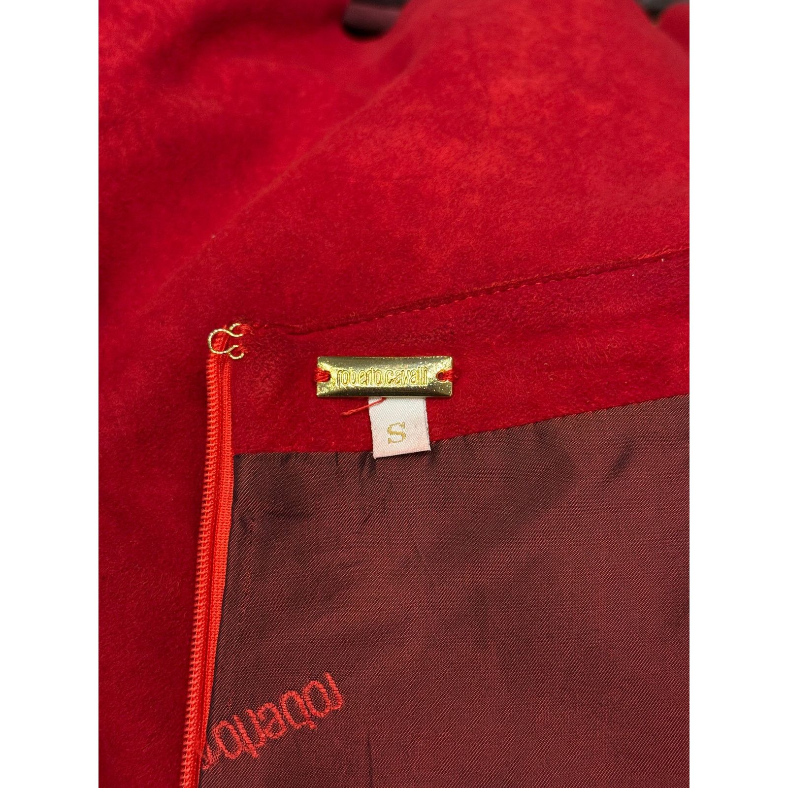 Roberto Cavalli Roberto Cavalli red suede leather skirt Size 30" / US 8 / IT 44 - 7 Thumbnail
