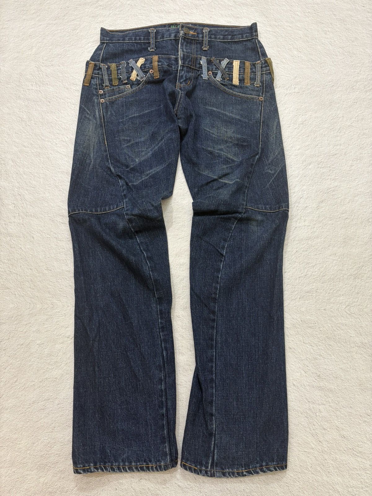Number (N)ine 2000s japan double waist poem Denim y2k style Size US 30 / EU 46 - 1 Thumbnail