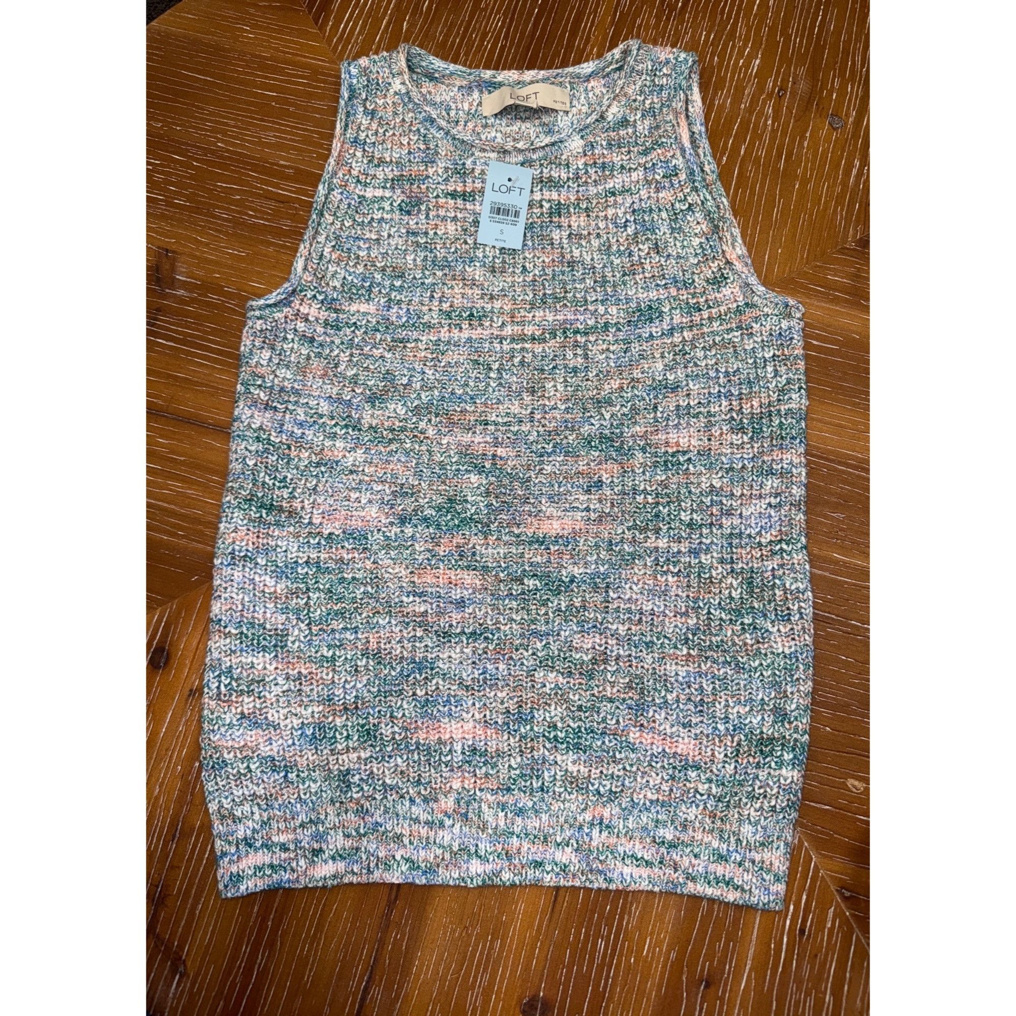 Loft Loft Multicolor Knit Tank Top Sleeveless Lightweight Size PS Size S / US 4 / IT 40 - 3 Thumbnail