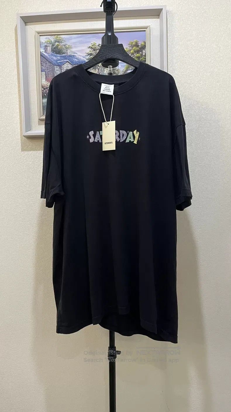 Vetements Vetements Black and Colorful Letter Short Sleeve T-Shirt, Size US L / EU 52-54 / 3 - 1 Thumbnail