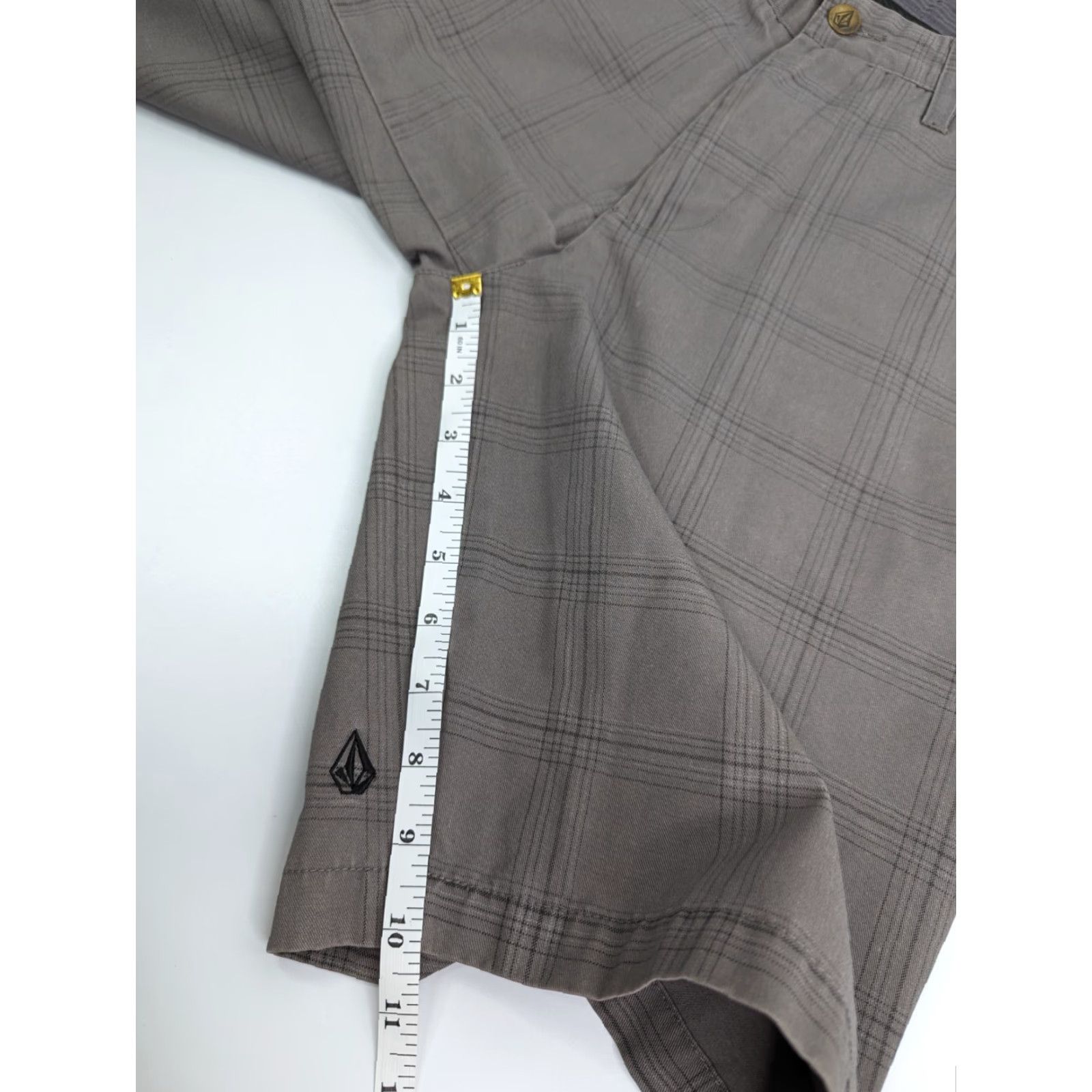 Volcom Volcom Plaid Chino Shorts Men's Size 30 Gray Frickin Skater Skateboard Size US 30 / EU 46 - 3 Thumbnail