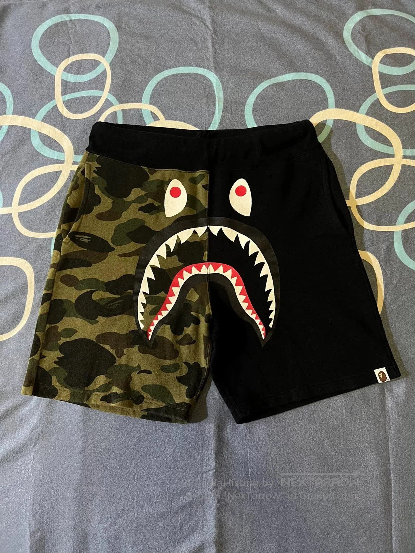 Bape Bape Classic Shark Camo Casual Shorts. Size US 32 / EU 48 - 1 Thumbnail