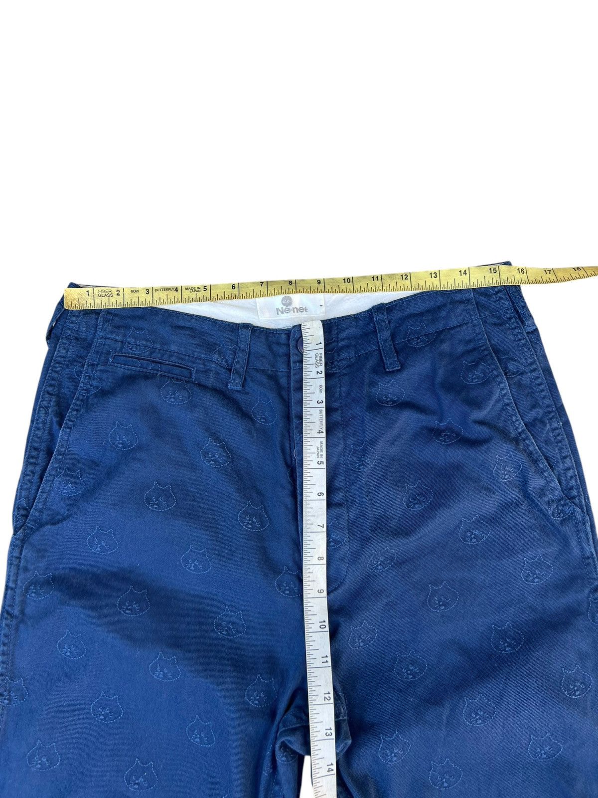 Issey Miyake Issey Miyake, Ne-net All Over Embroidery Cat Head Crop Pant Size US 30 / EU 46 - 4 Thumbnail