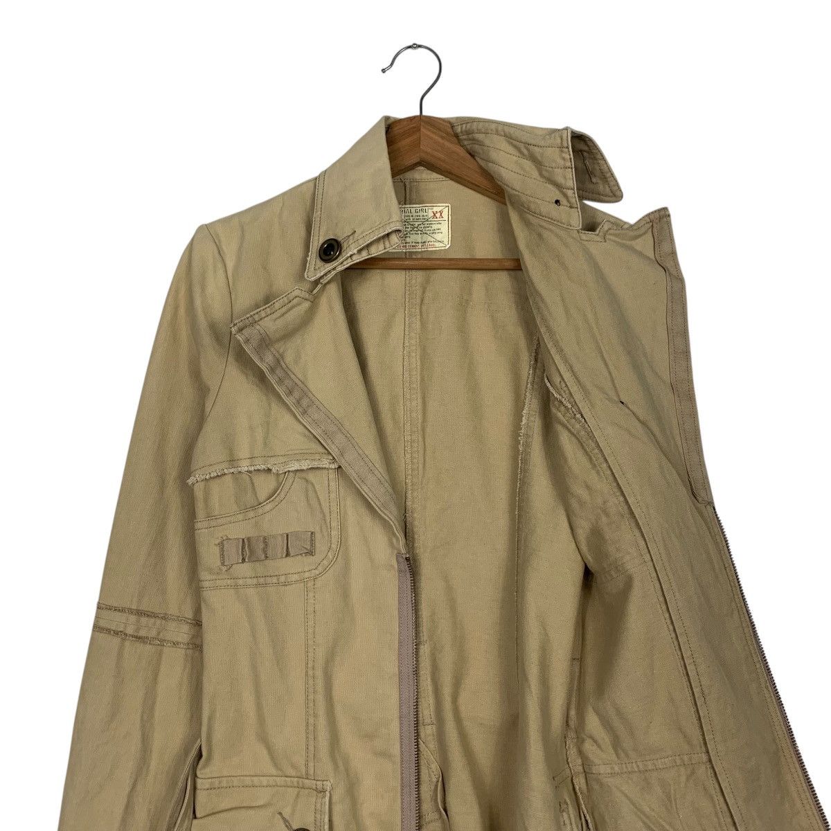 Japanese Brand MATERIAL GIRL Bondage Overcoat Jacket #2031-C88 Size XXS / US 00 / IT 34 - 12 Thumbnail