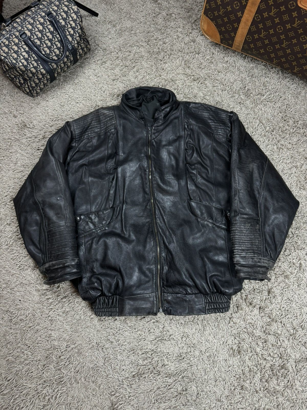 Yves Saint Laurent Vintage leather jacket Yves Saint Laurent original item Size US XL / EU 56 / 4 - 1 Thumbnail