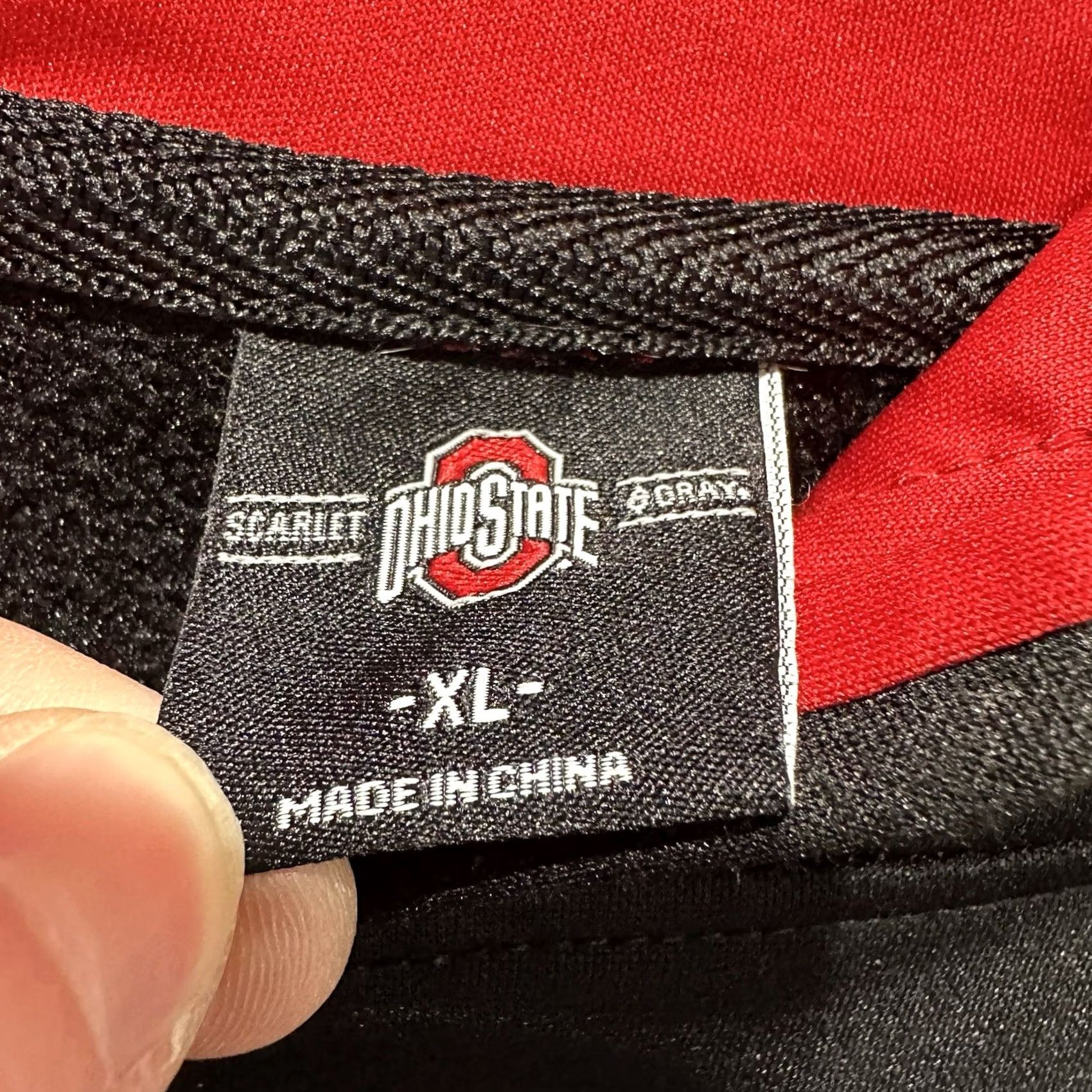 Vintage Scarlet Gray Ohio State Buckeyes Sweatshirt Mens XL Black Red Pullover Stitched Size US XL / EU 56 / 4 - 5 Thumbnail