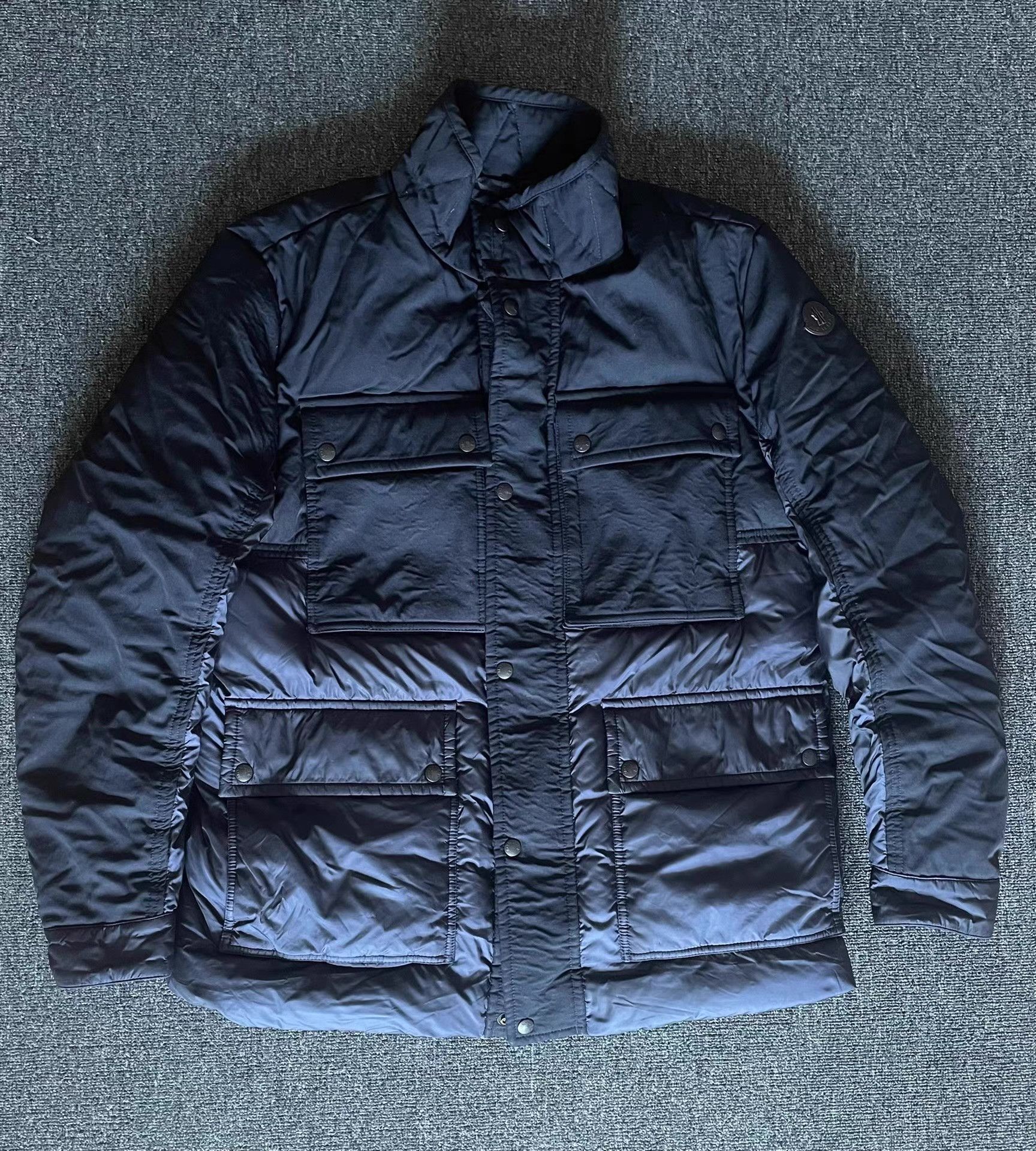 Moncler Blue Padded Jacket with Multiple Pockets Size US XXL / EU 58 / 5 - 1 Thumbnail
