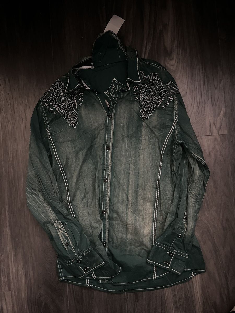 Roar Vintage Y2K Embroidered Button-Up Size US L / EU 52-54 / 3 - 1 Thumbnail