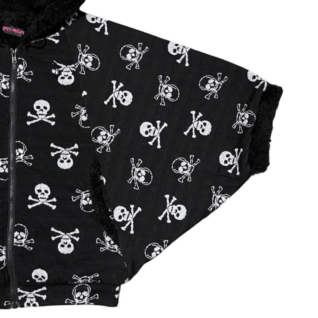 Angel Blue Seditionaries Crazy Angel Skulls Batwings Hoodie Size US M / EU 48-50 / 2 - 4 Thumbnail