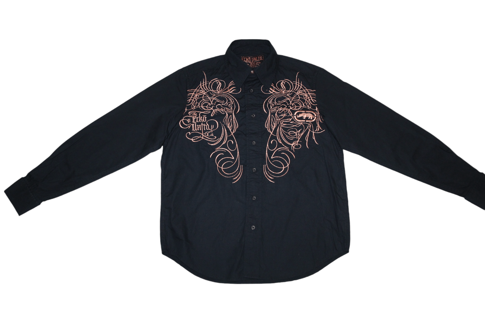 Ecko Unltd. Ecko Unltd Cufflinks Affliction Tribal Design Slim Fit Shirt Size US S / EU 44-46 / 1 - 4 Thumbnail