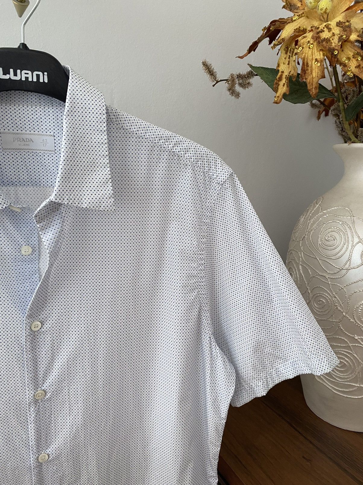 Prada Vintage Prada Short Sleeve Shirt Button Up Size US L / EU 52-54 / 3 - 2 Thumbnail