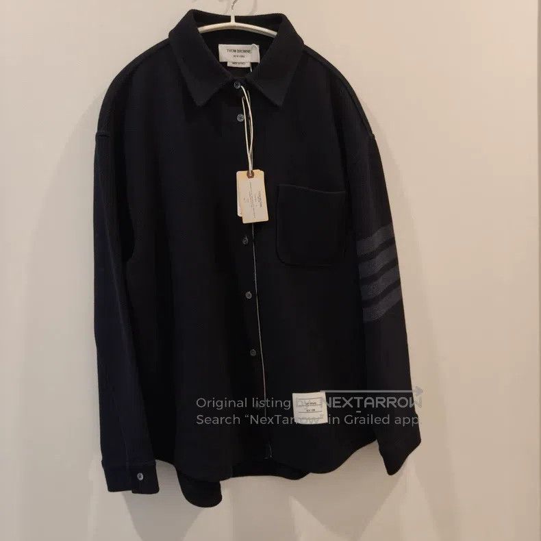 Thom Browne Thom Browne Striped shirt jacket Size US XXS / EU 40 - 1 Thumbnail