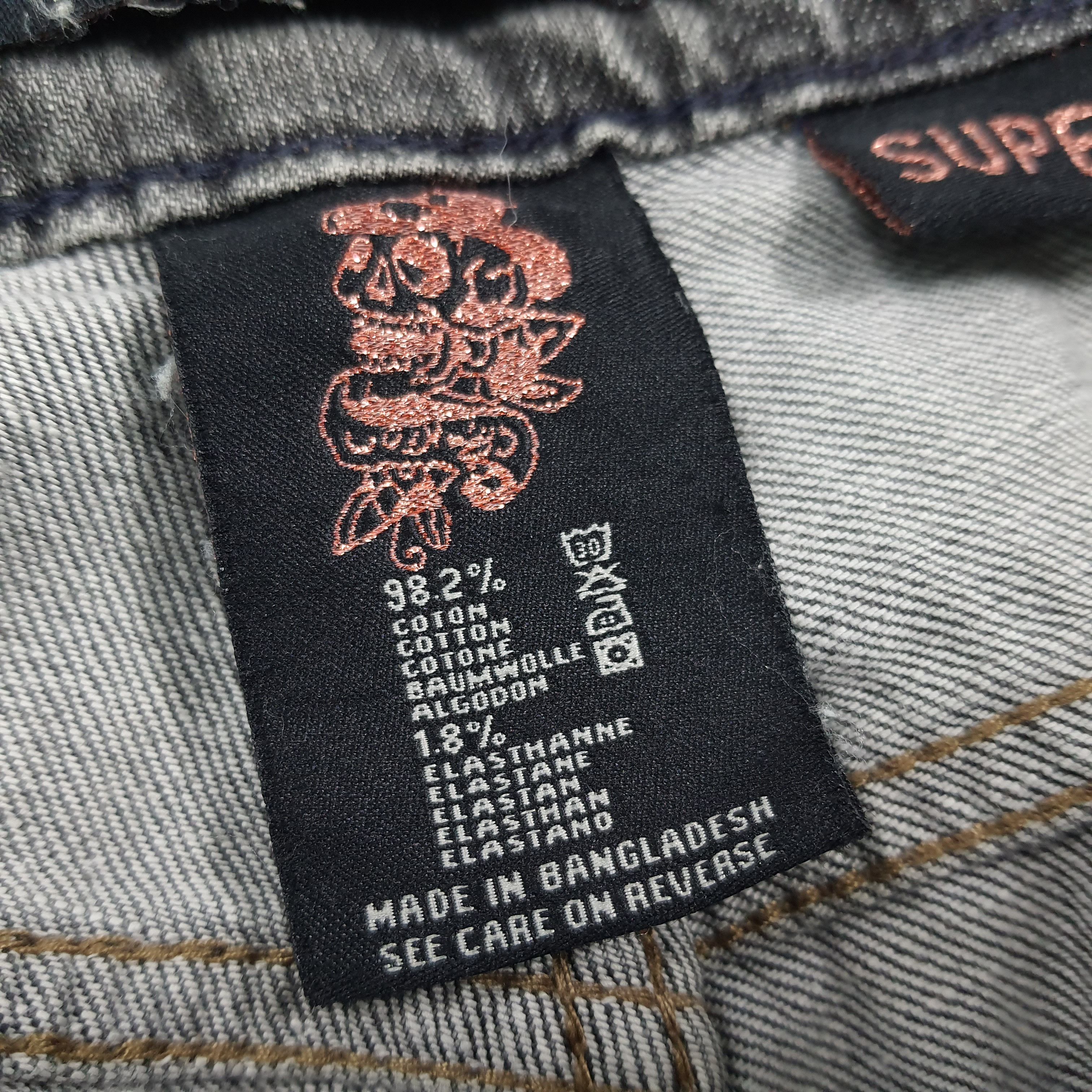 Ed Hardy Vintage Ed Hardy Super Low Rise Cut Jeans C280N22 Size 34" / US 12 / IT 48 - 11 Thumbnail
