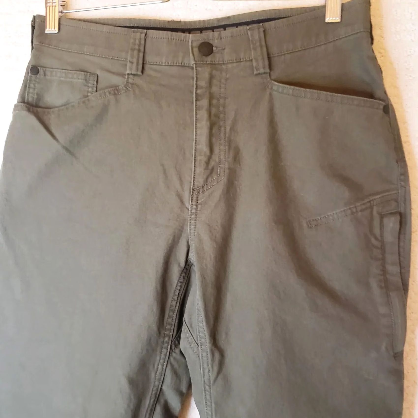 Olive Alaskan HardGear by Duluth Trading Co. Women's Hiking Work Pants Sz 8 REG Olive Vintage Olive Straight Pant Womens Size 30" / US 8 / IT 44 - 3 Thumbnail