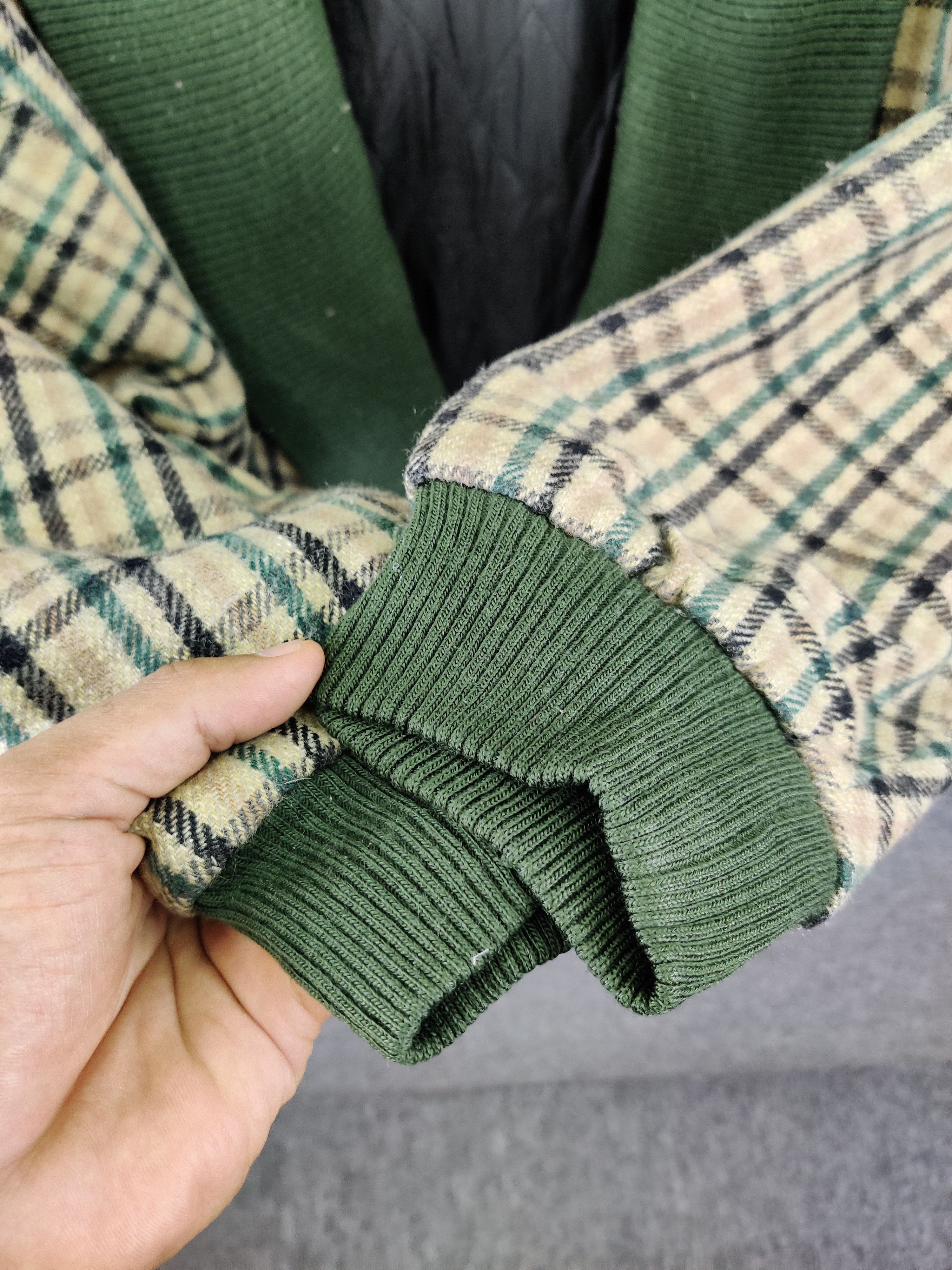 Japanese Brand Natuhara Checkered Wool Double Breasted Cardigan Size US M / EU 48-50 / 2 - 7 Thumbnail