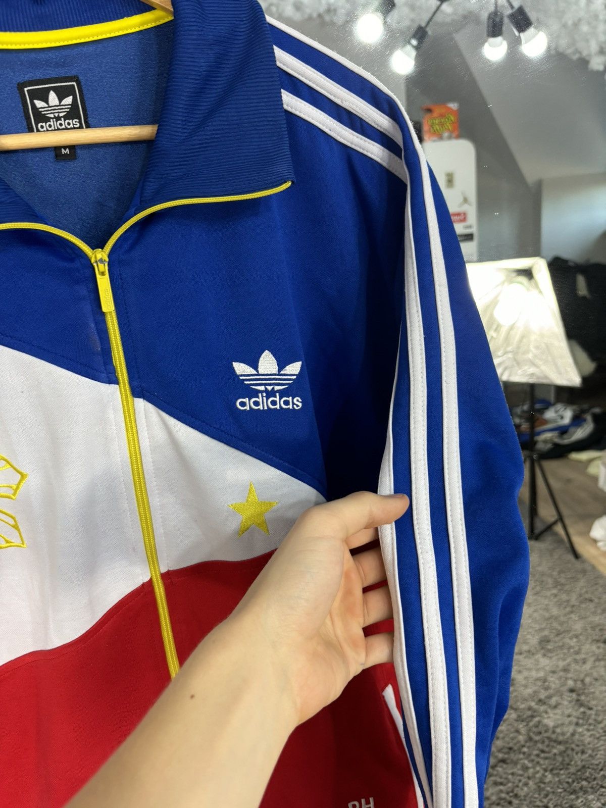 Adidas × Vintage Rare Vintage Adidas Philippines Football Track Jacket Hoodie Size US M / EU 48-50 / 2 - 7 Thumbnail