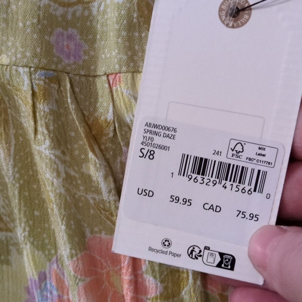 Billabong Billabong Spring Daze Floral Viscose Romper Size Small Size 26" / US 2 / IT 38 - 4 Thumbnail