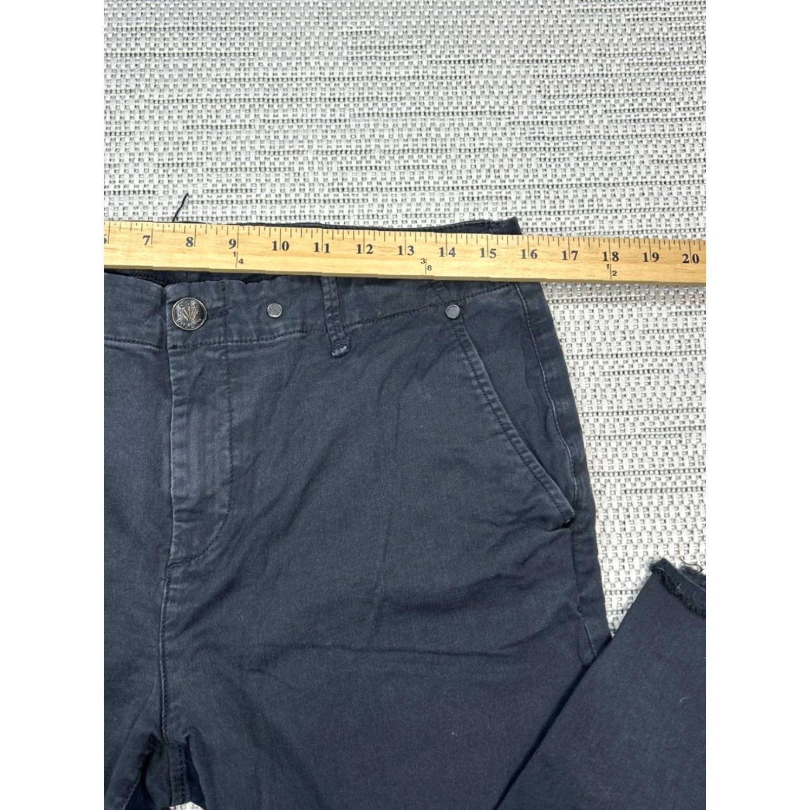 Rag & Bone Rag And Bone Jeans Womens 29 Black Denim Mid Rise Straight Leg Frayed Hem 32x25 Size 29" - 7 Thumbnail