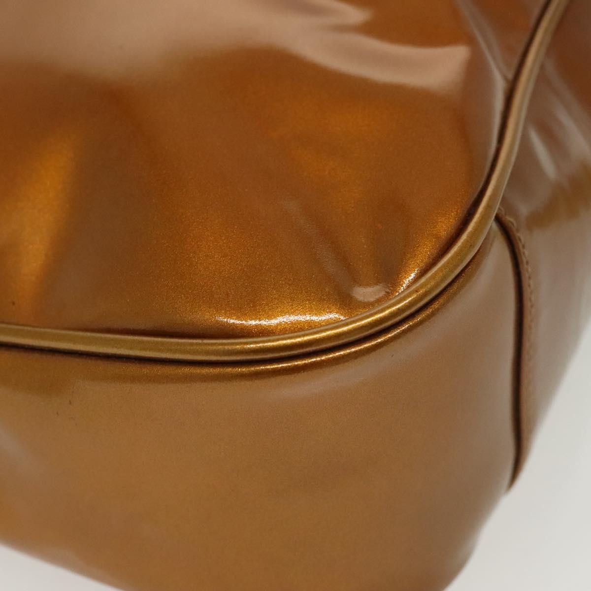 Gucci GUCCI Bamboo Hand Bag Patent Leather Gold 001 1705 001 1705 Size ONE SIZE - 10 Thumbnail
