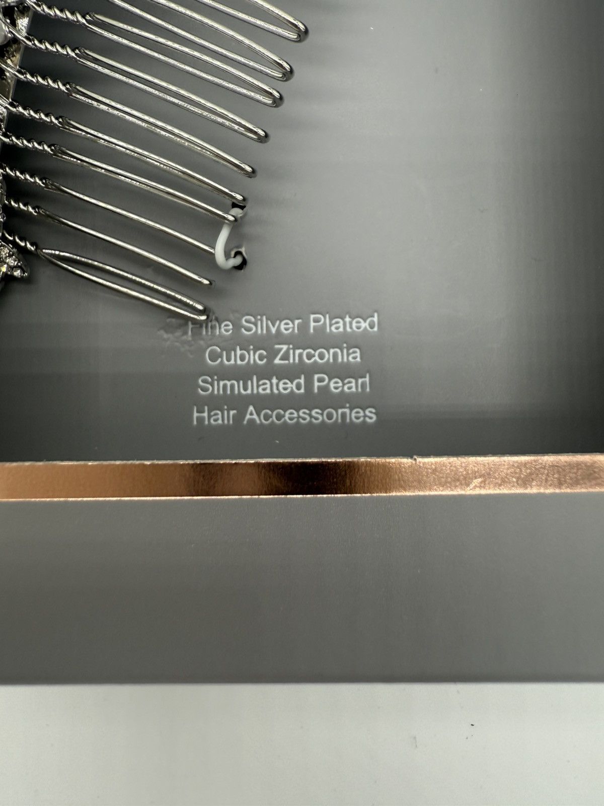 Other Believe by Brilliance Sliver Plated Hair Comb Cubic Zirconia Size ONE SIZE - 4 Thumbnail