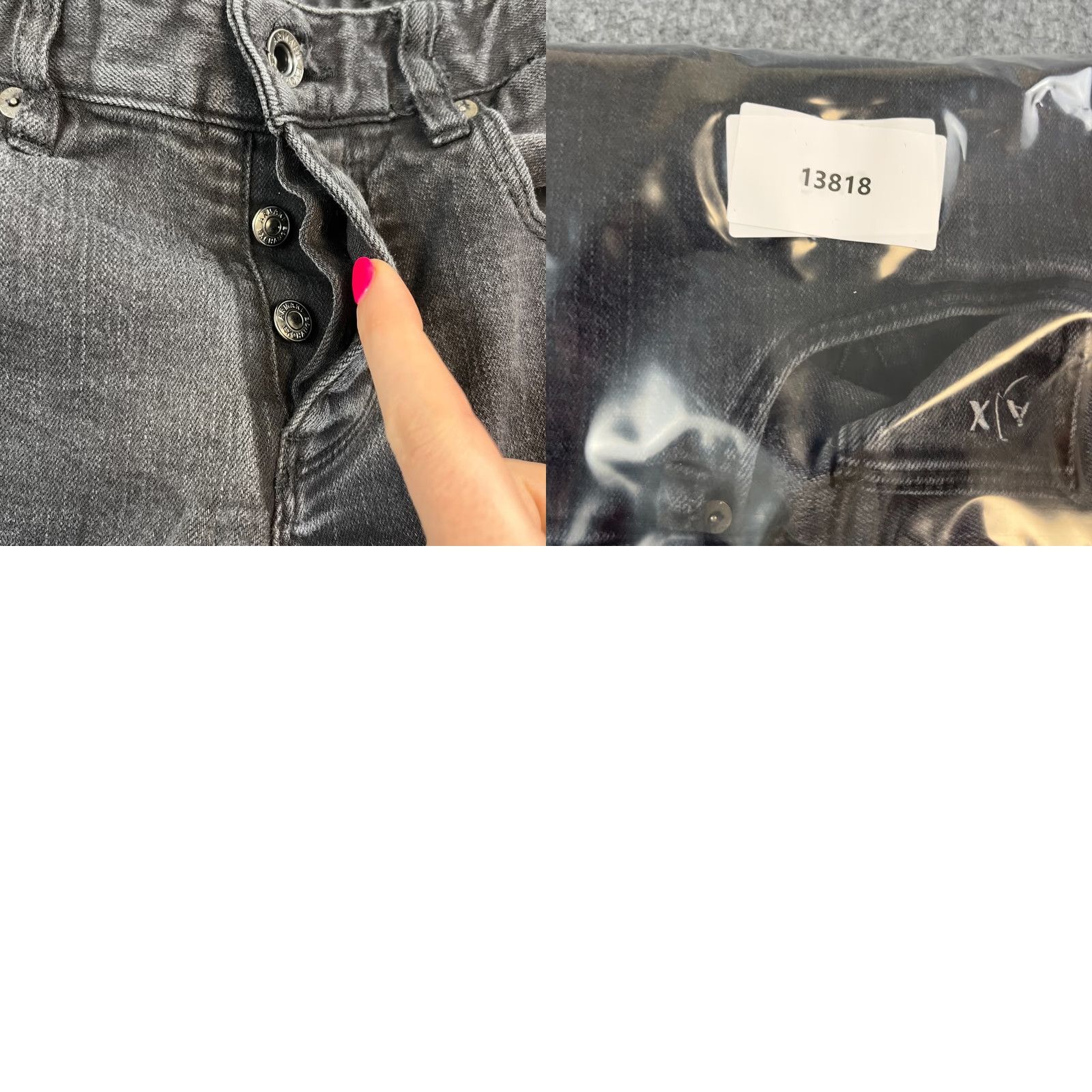 Armani Exchange Armani Exchange J10 Jeans Slim Skinny 30 Dark Wash Black Stretch Mens Denim 5-Pocket Design Zip Button Logo Size US 30 / EU 46 - 9 Thumbnail