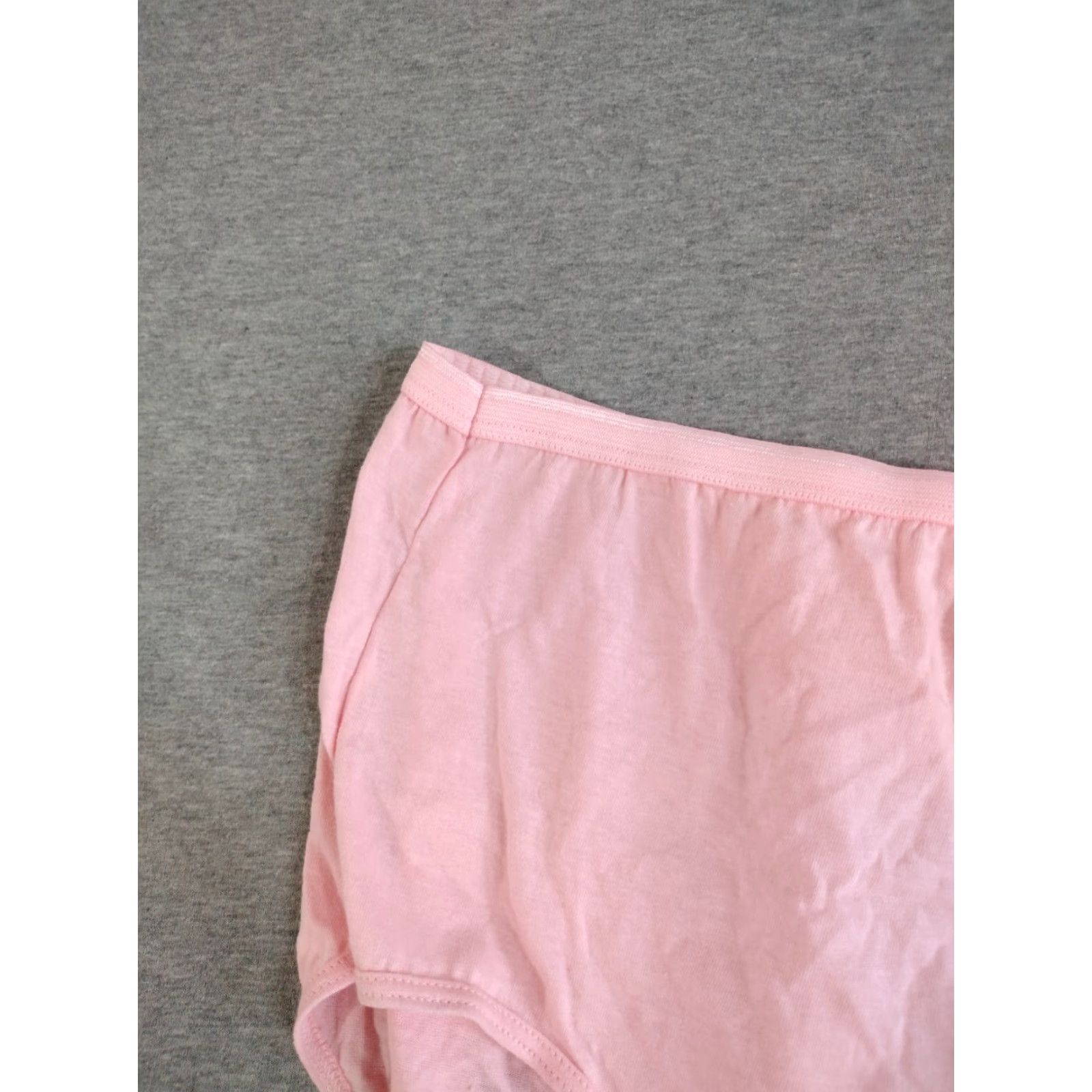 Vintage JUST MY SIZE Briefs Women 100% Cotton Pink Size 12, Moisture Wicking, Mid Rise, Regular, 1 Pack Size ONE SIZE - 6 Thumbnail