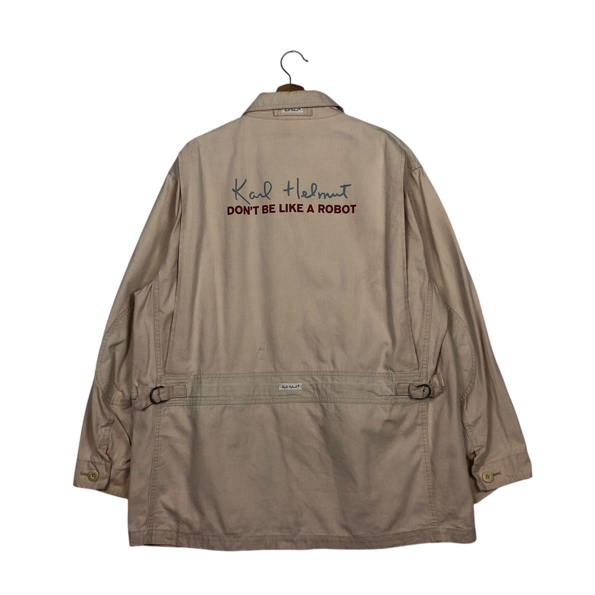 Japanese Brand × Karl Helmut 📌Vintage Chore Worker Jacket Karl Helmut Big Logo Lining Size US L / EU 52-54 / 3 - 9 Thumbnail