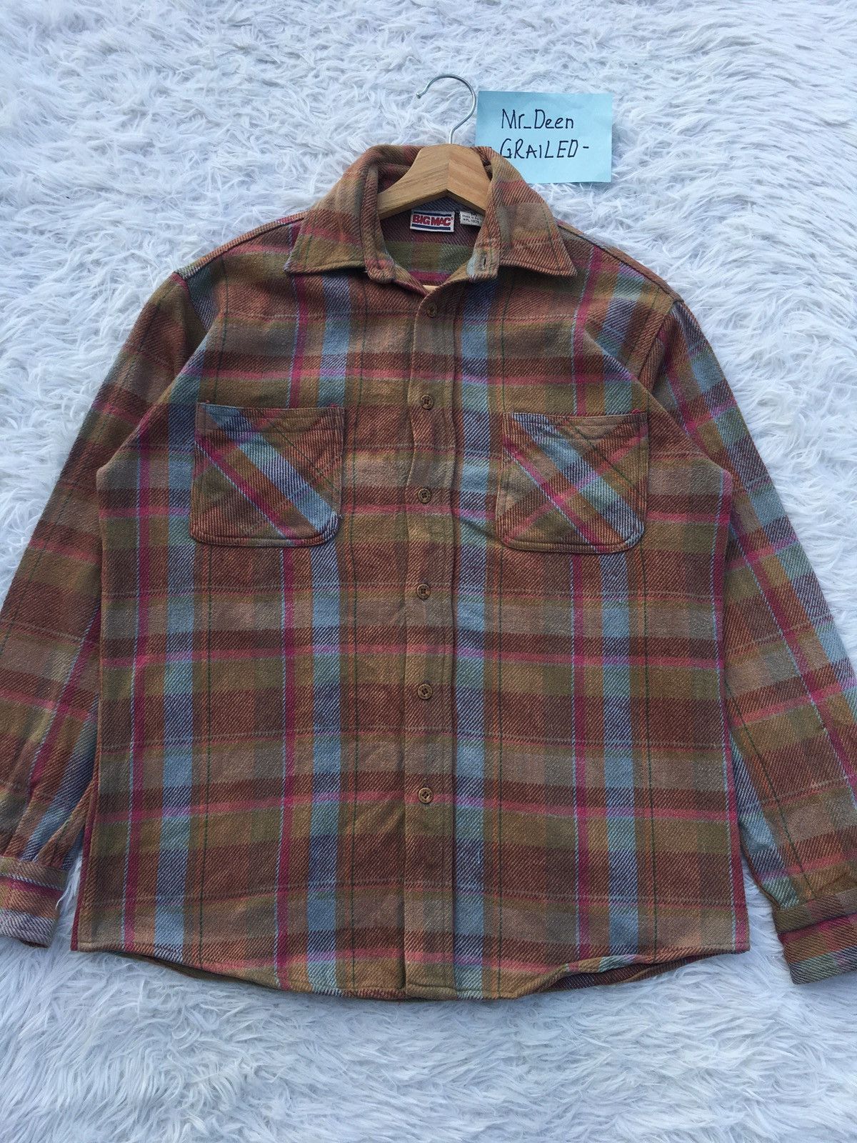 Big Mac Vintage 90s Big Mac Flannel Shirt USA Made Size US M / EU 48-50 / 2 - 4 Thumbnail