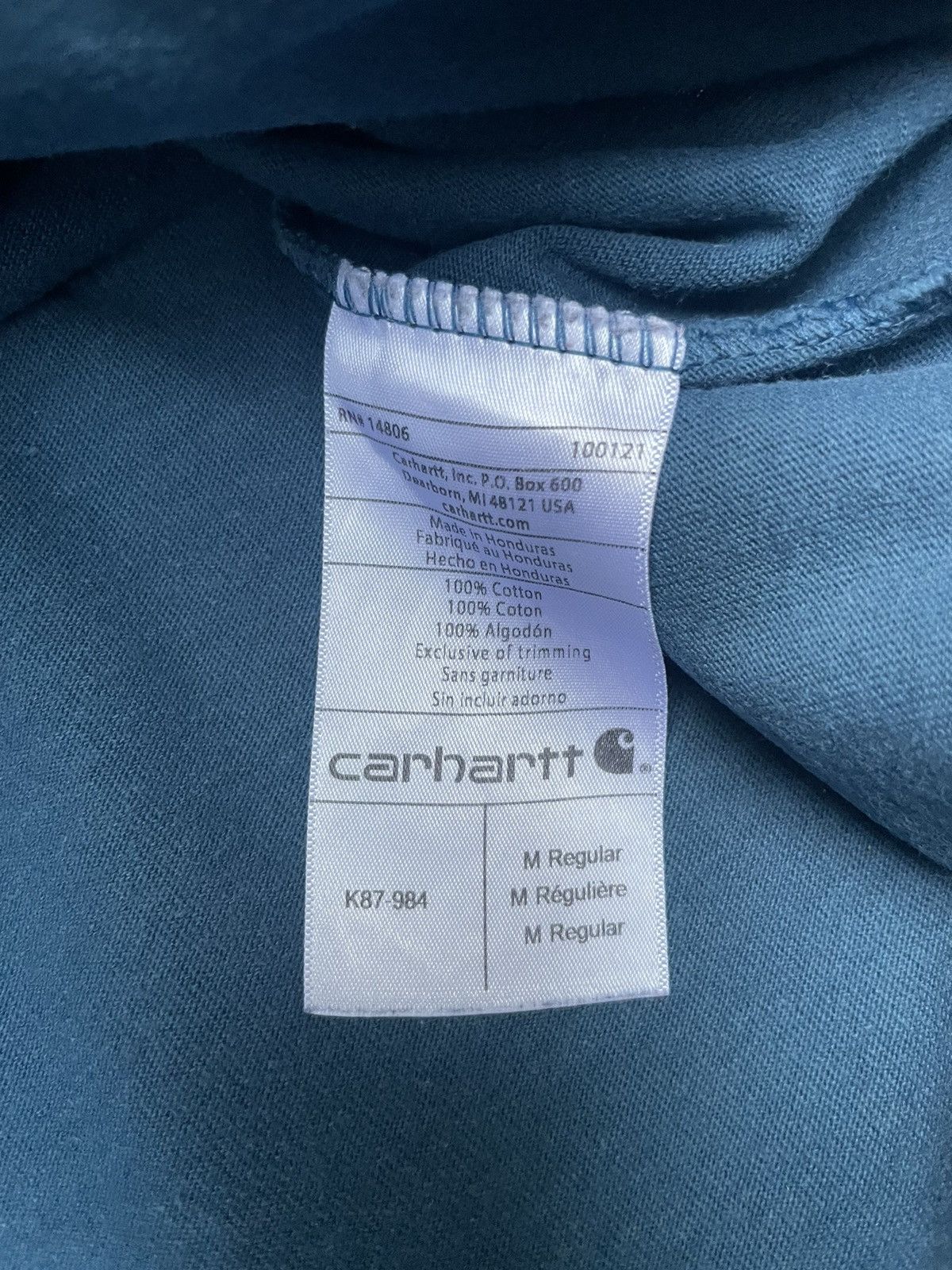 Carhartt Carhartt Single Pocket Tshirt Size US L / EU 52-54 / 3 - 10 Thumbnail