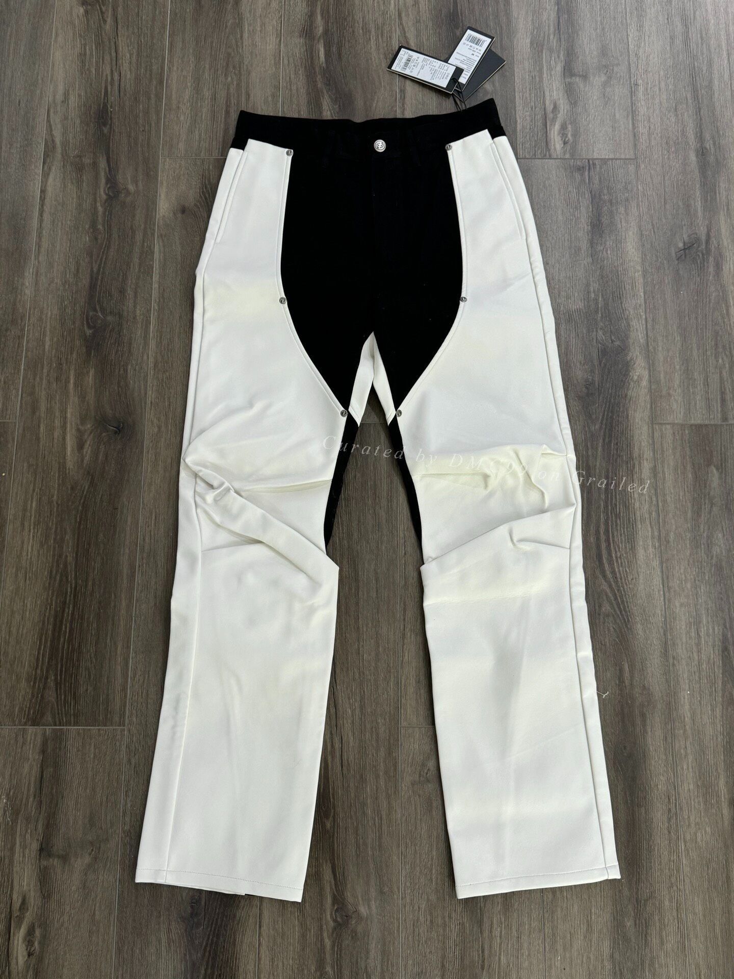 Vintage CEEC Black White Patchwork Cargo Pants Size US 32 / EU 48 - 1 Thumbnail