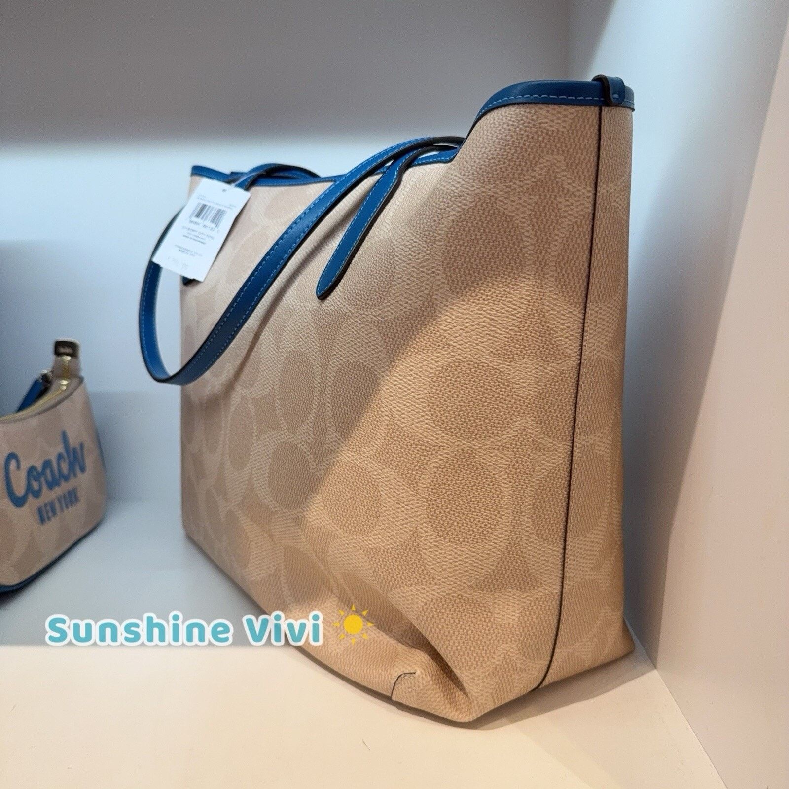Coach NWT COACH City Tote Bag CY705 Pacific Bright Mineral Size ONE SIZE - 5 Thumbnail