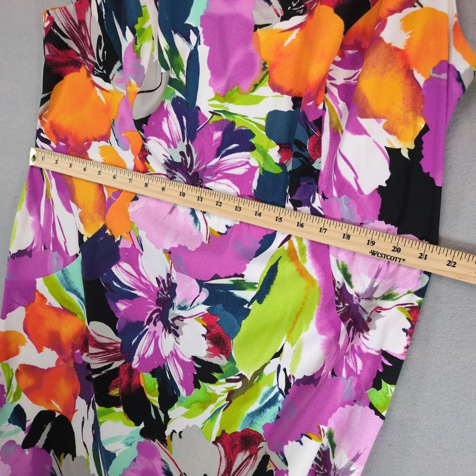 Alyx Alyx Sleeveless Floral Sheath Dress Plus Size 20 Knee-Length Size 3XL / US 20-22 - 5 Thumbnail