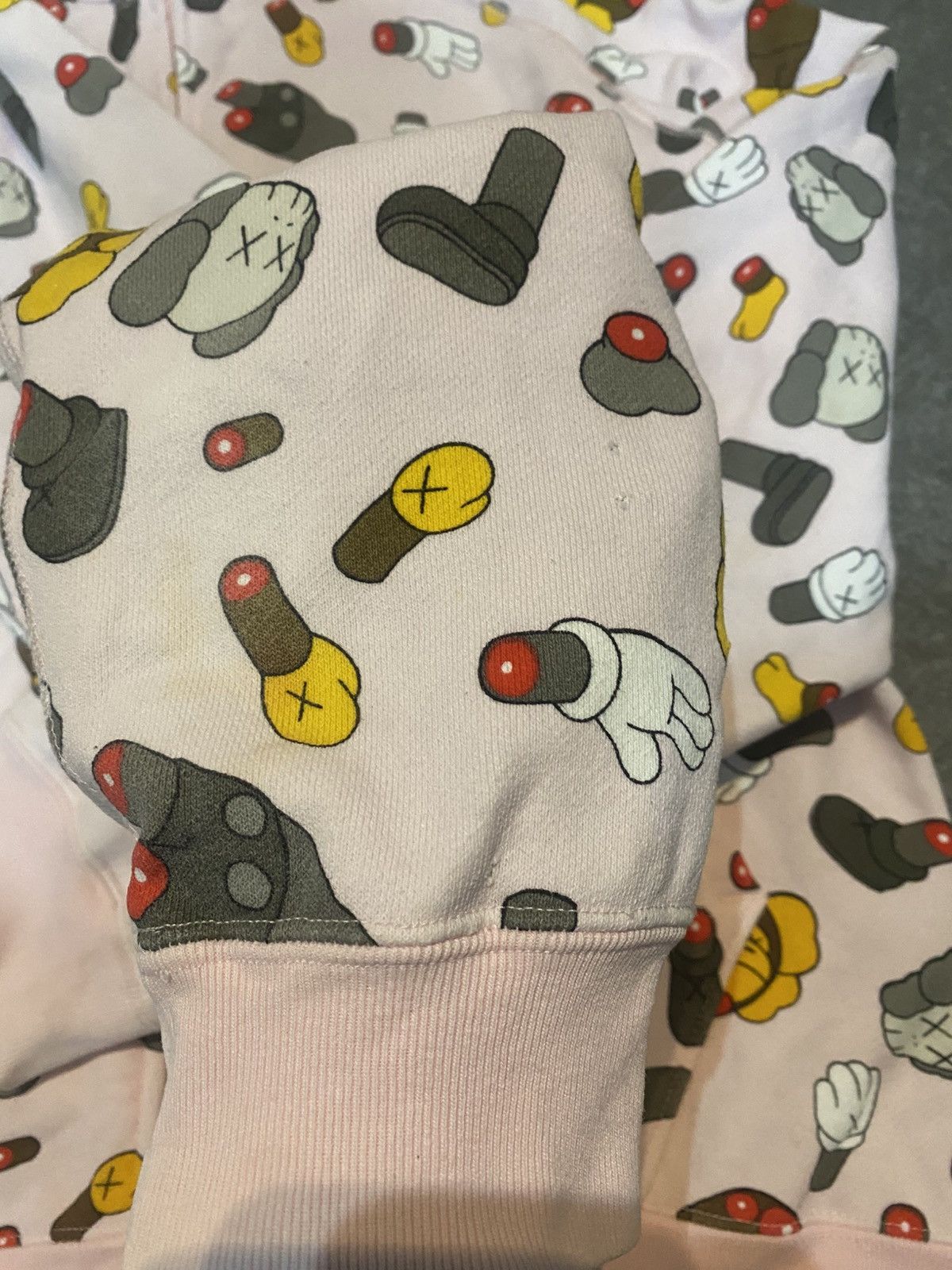 Bape Bape X Kaws Distress Baby Milo Slaughter Full Zip Hoodie Size US S / EU 44-46 / 1 - 13 Thumbnail