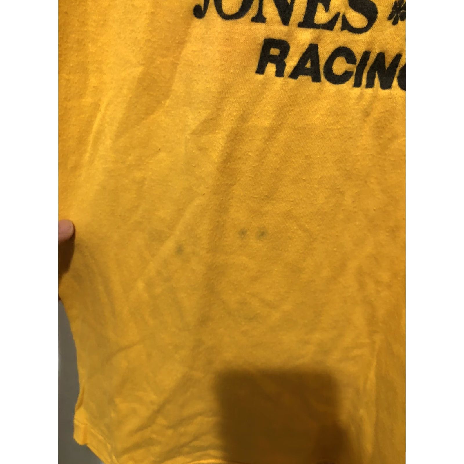 Vintage VINTAGE 70s Michner Sprint Car T Shirt XL Jones Hinton Racing Team Sprinter Race Shirt Mens Yellow 70s Cars Sports Racing Size US XL / EU 56 / 4 - 5 Thumbnail