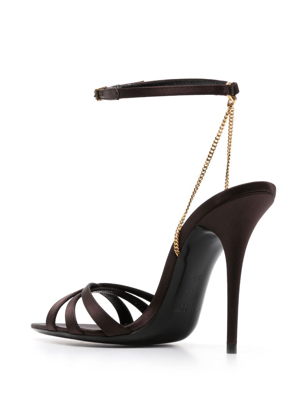 Saint Laurent Paris o1bcso1str1024 Melody Sandals in Black Size US 8 / IT 38 - 3 Thumbnail
