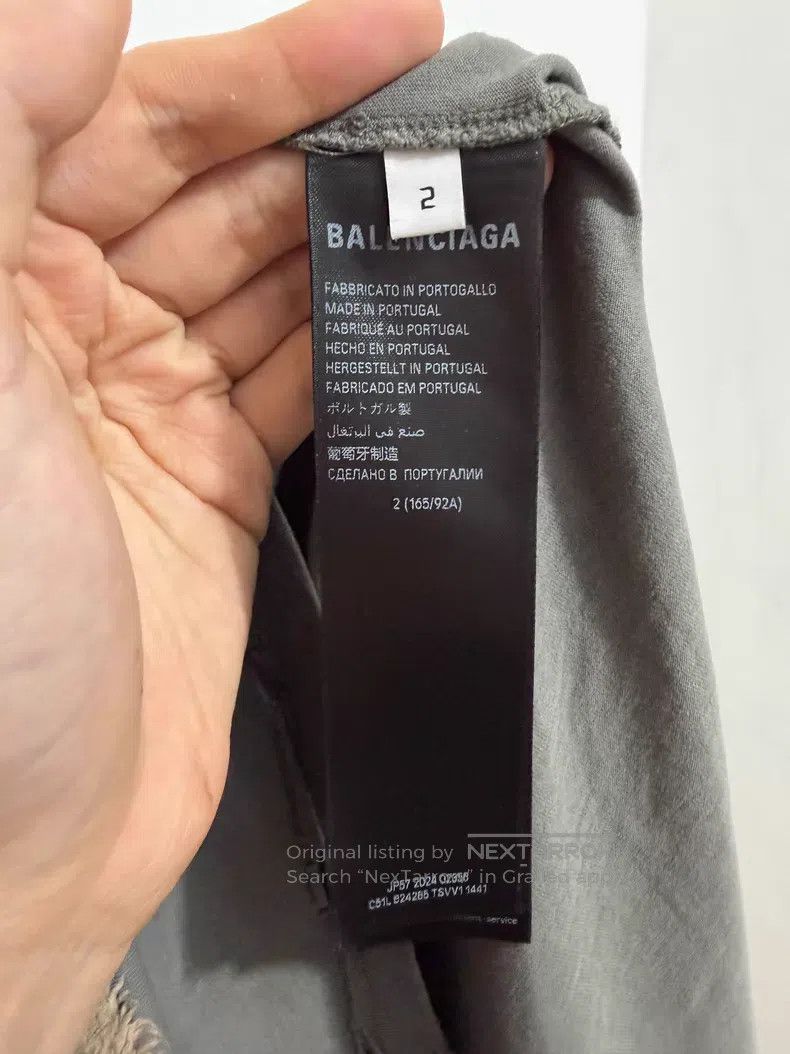Balenciaga Balenciaga Letter Print Round Neck Short Sleeve T-Shirt Size US M / EU 48-50 / 2 - 4 Thumbnail