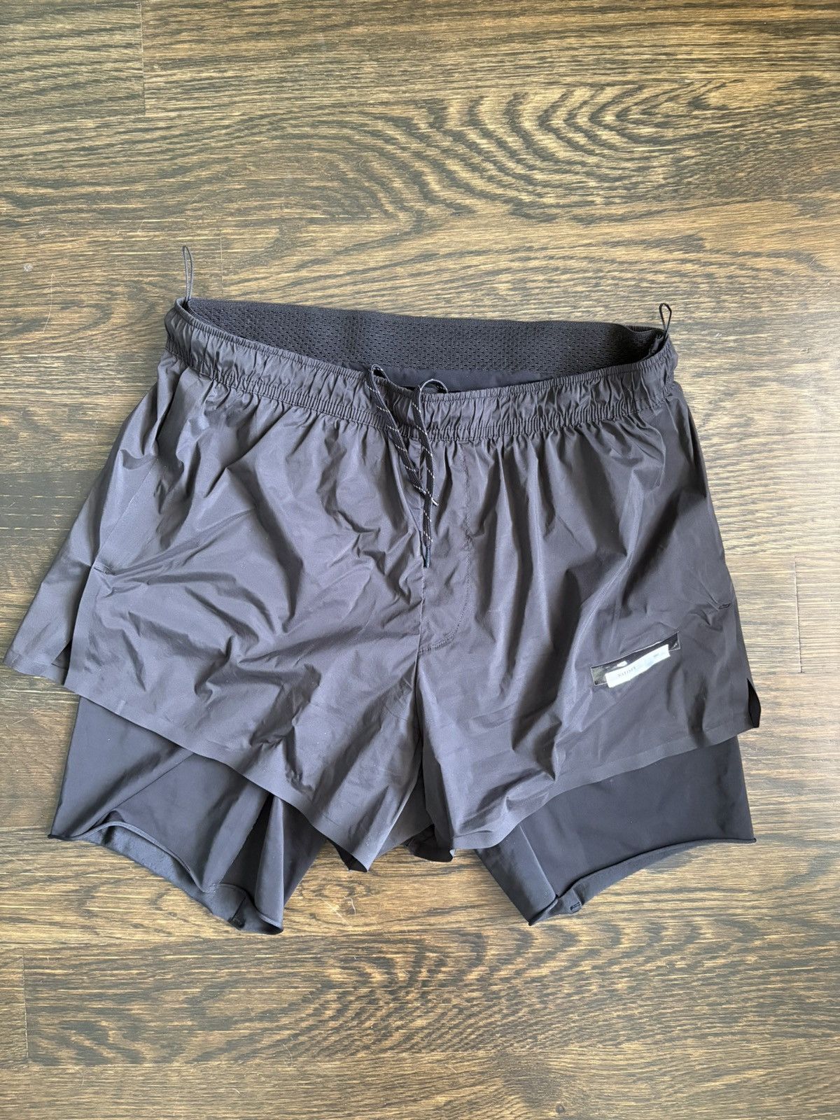 Satisfy Running TechSilk Justice ColdBlack Shorts Size 1