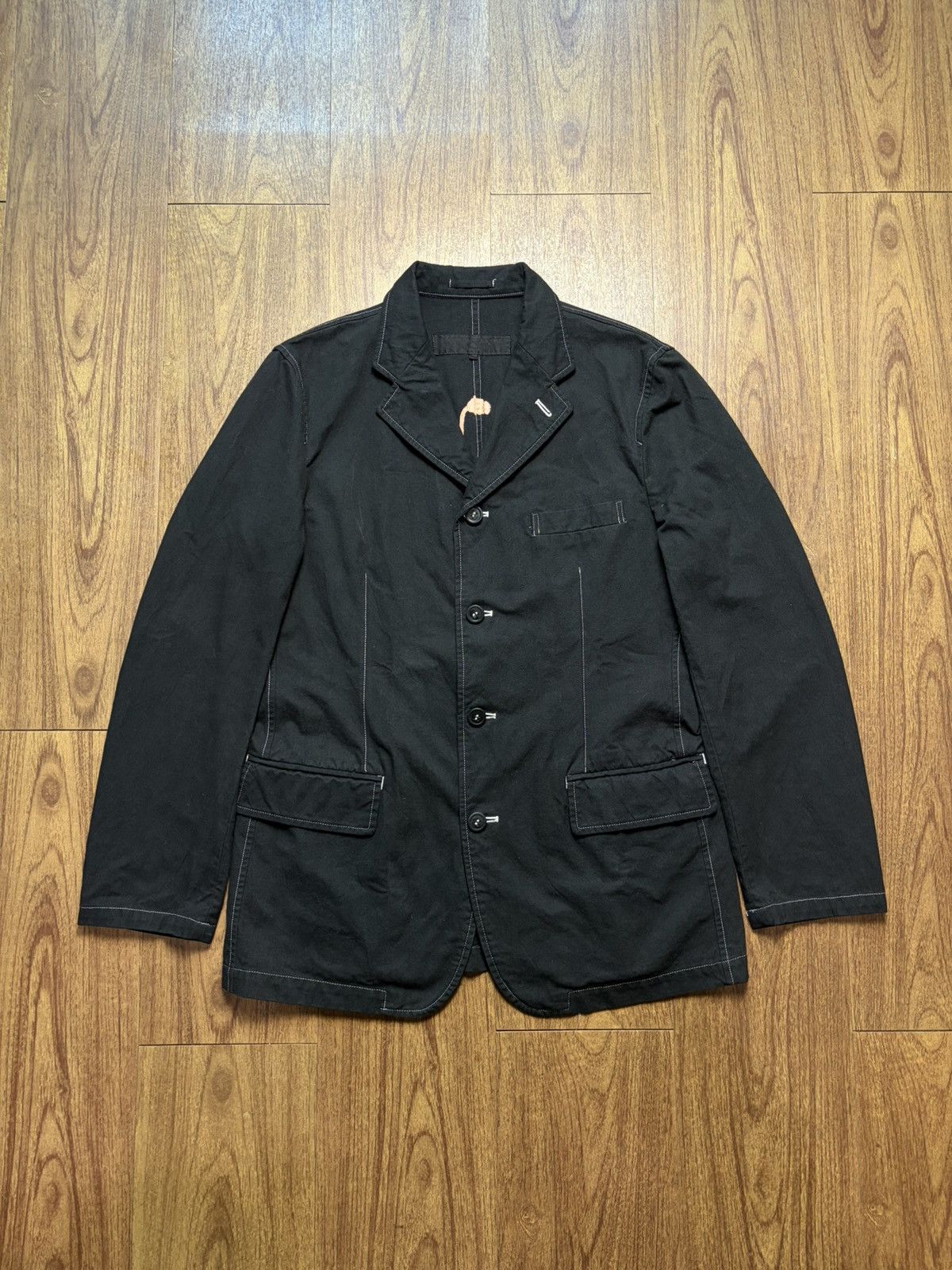 Comme des Garcons Homme FREE TAX! AD2002 Painted Flower Reversible Blazer Jacket Size US M / EU 48-50 / 2 - 9 Thumbnail