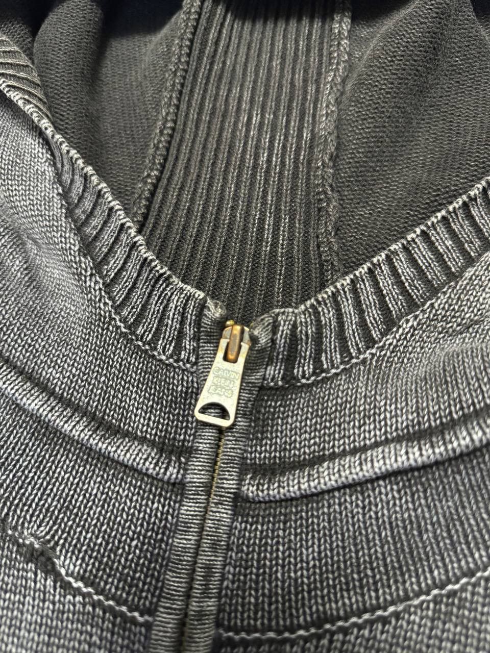 Calvin Klein × Japanese Brand Vintage Calvin Klein Hoodie Zip Faded Distressed Japanese Size US L / EU 52-54 / 3 - 5 Thumbnail