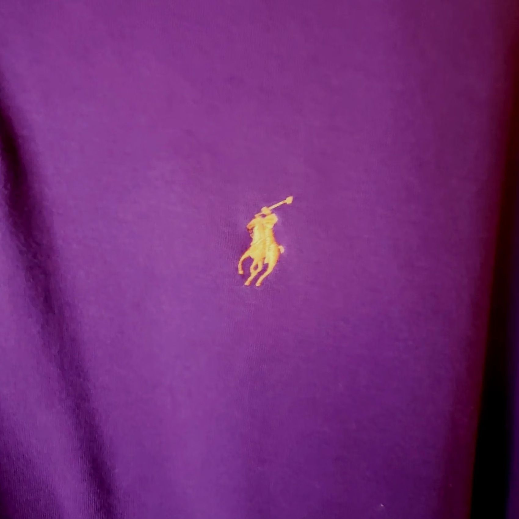 Polo Ralph Lauren Polo Ralph Lauren Polo Shirt Men XL Purple Orange Pony Clemson Tigers 2 Button Knit Crew Neck Short Sleeve Vintage? Size US XL / EU 56 / 4 - 4 Thumbnail