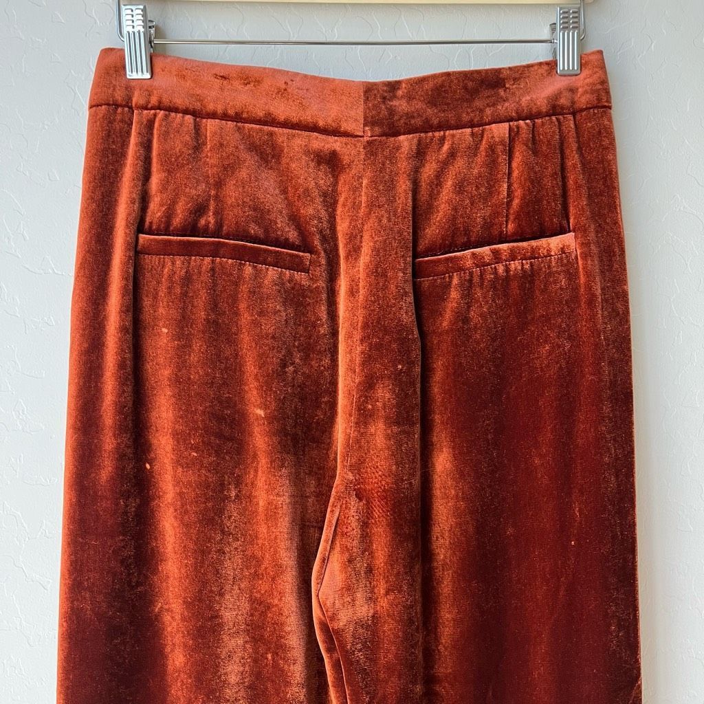 Brunello Cucinelli Brunello Cucinelli Pants Velvet Straight Leg Trousers Pants Size 26" / US 2 / IT 38 - 7 Thumbnail