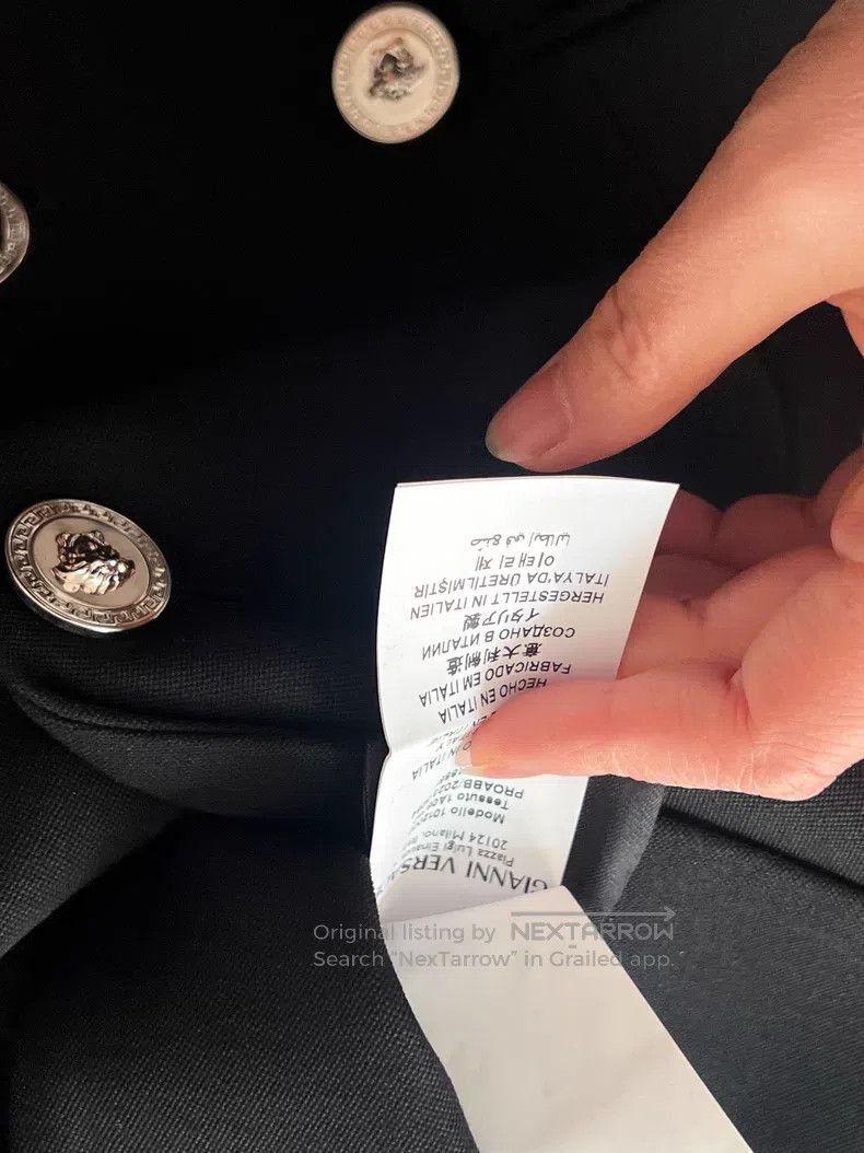 Versace Versace Black wool blazer Size S / US 4 / IT 40 - 7 Thumbnail