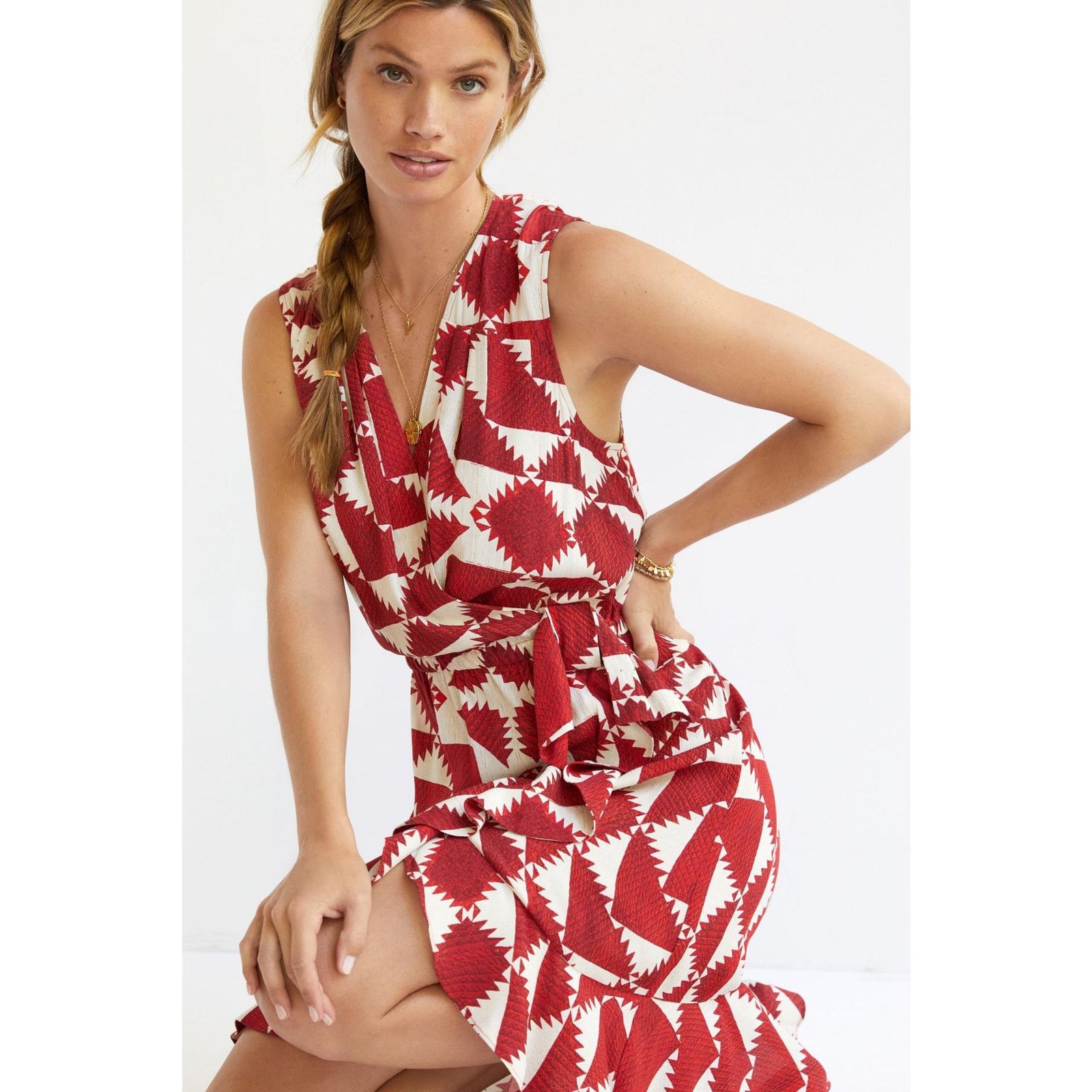 Anthropologie New Anthropologie Plenty by Tracy Reese Geometric Mini Dress Size XS / US 0-2 / IT 36-38 - 3 Thumbnail