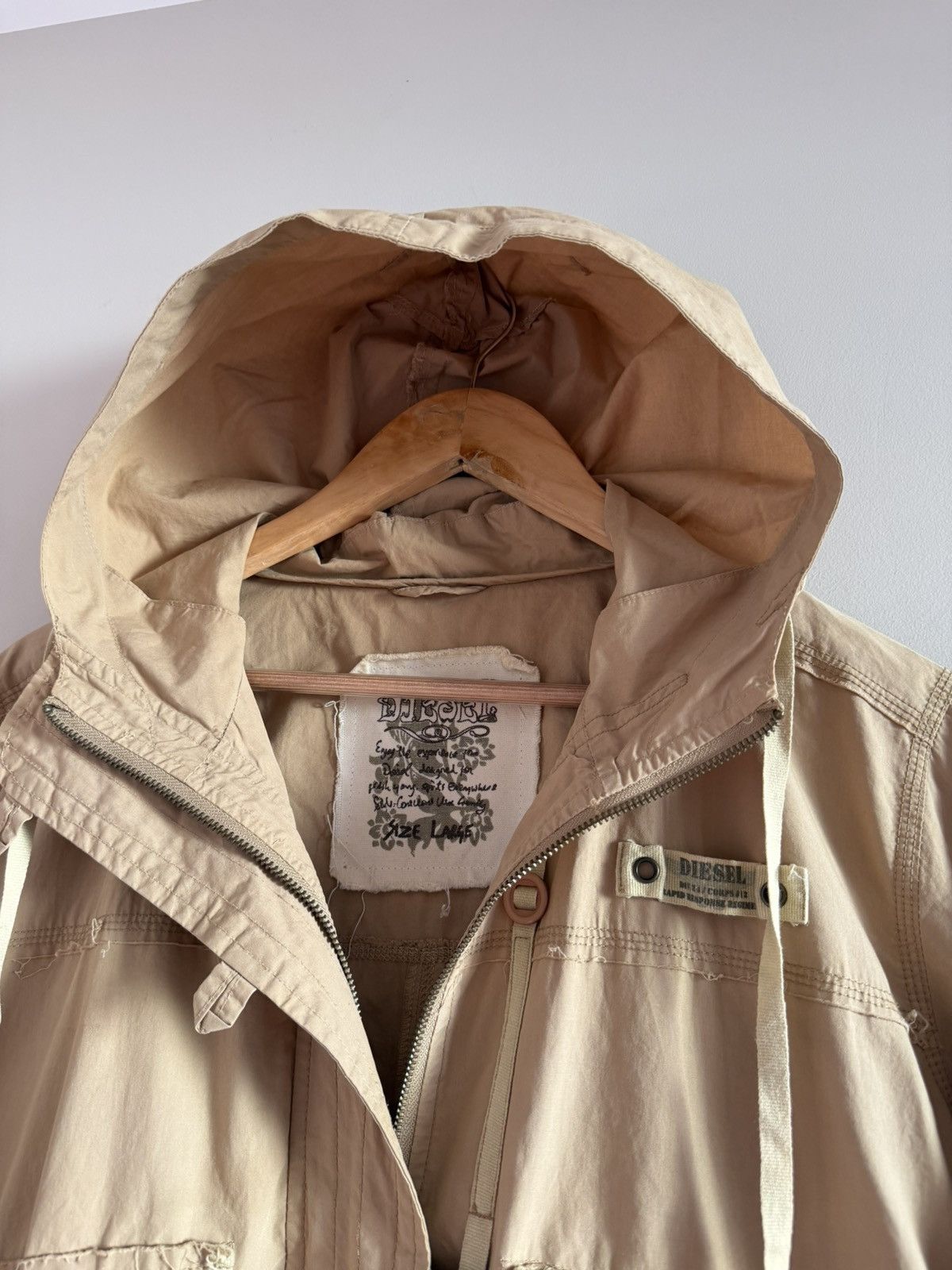 Diesel Vintage bondage distressed faded cargo diesel jacket Size L / US 10 / IT 46 - 2 Thumbnail